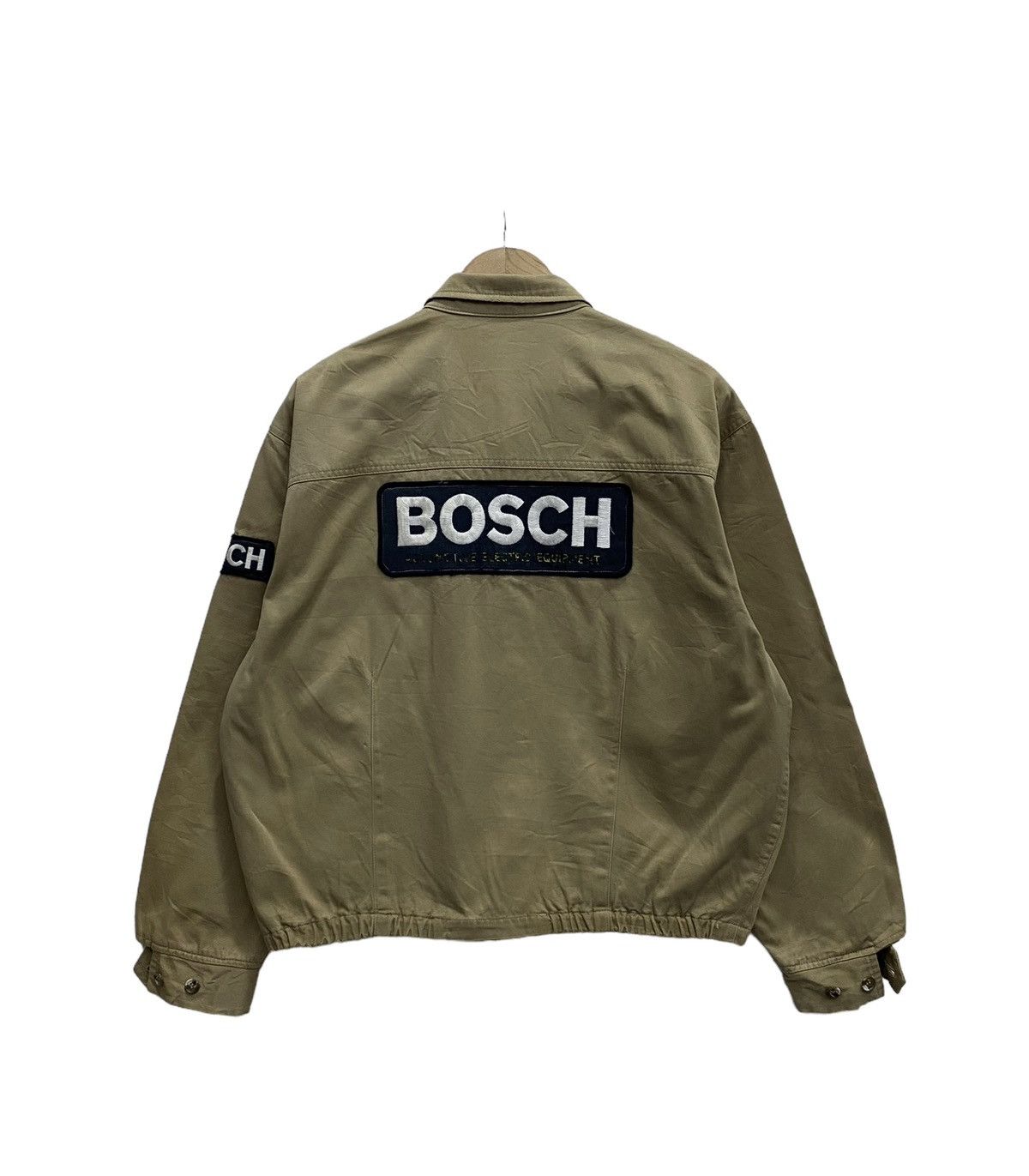 image of Design Bosch Vansport Vintage Worker Bomber Jacket in Brown, Men's (Size Medium)