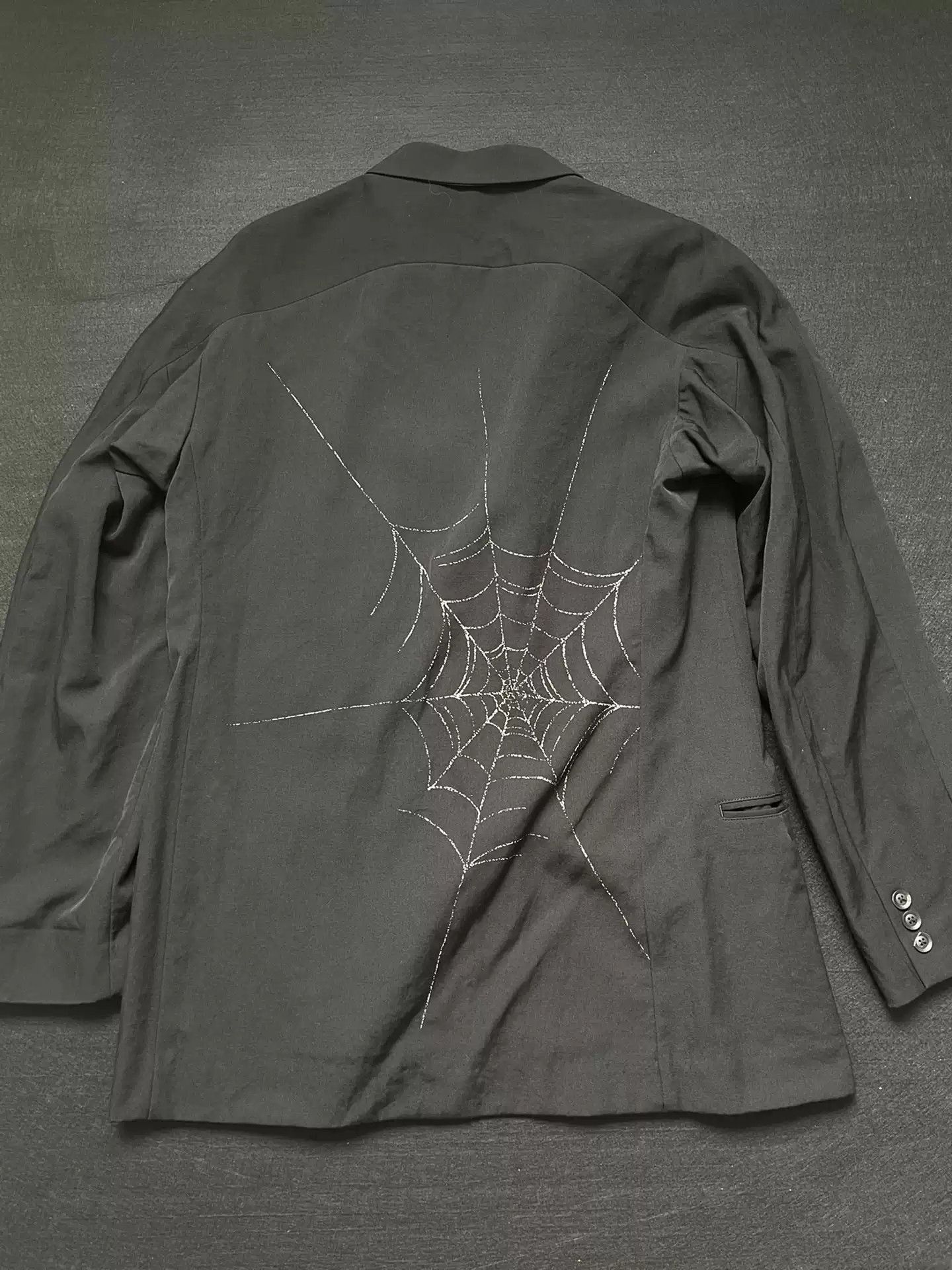 Yohji Yamamoto Yohji Yamamoto 18aw Spider Web Suit Size US M / EU 48-50 / 2 - 2 Thumbnail