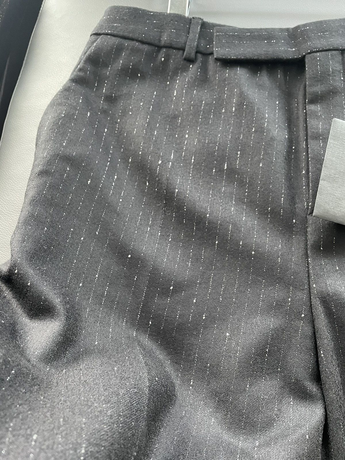 Hedi Slimane × Saint Laurent Paris × Yves Saint Laurent Limited Rare BrandNEW Super Runway Iconic Striped Wool Pant Size US 33 - 21 Thumbnail