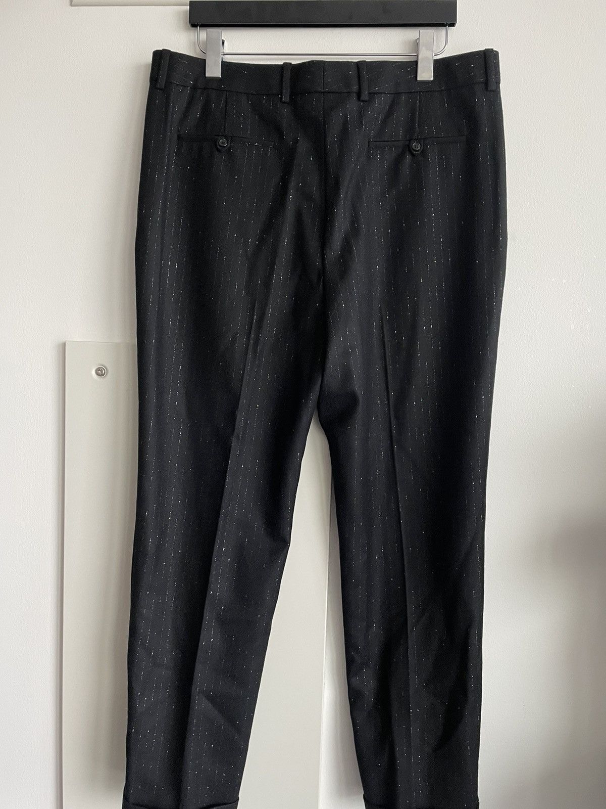Hedi Slimane × Saint Laurent Paris × Yves Saint Laurent Limited Rare BrandNEW Super Runway Iconic Striped Wool Pant Size US 33 - 6 Thumbnail