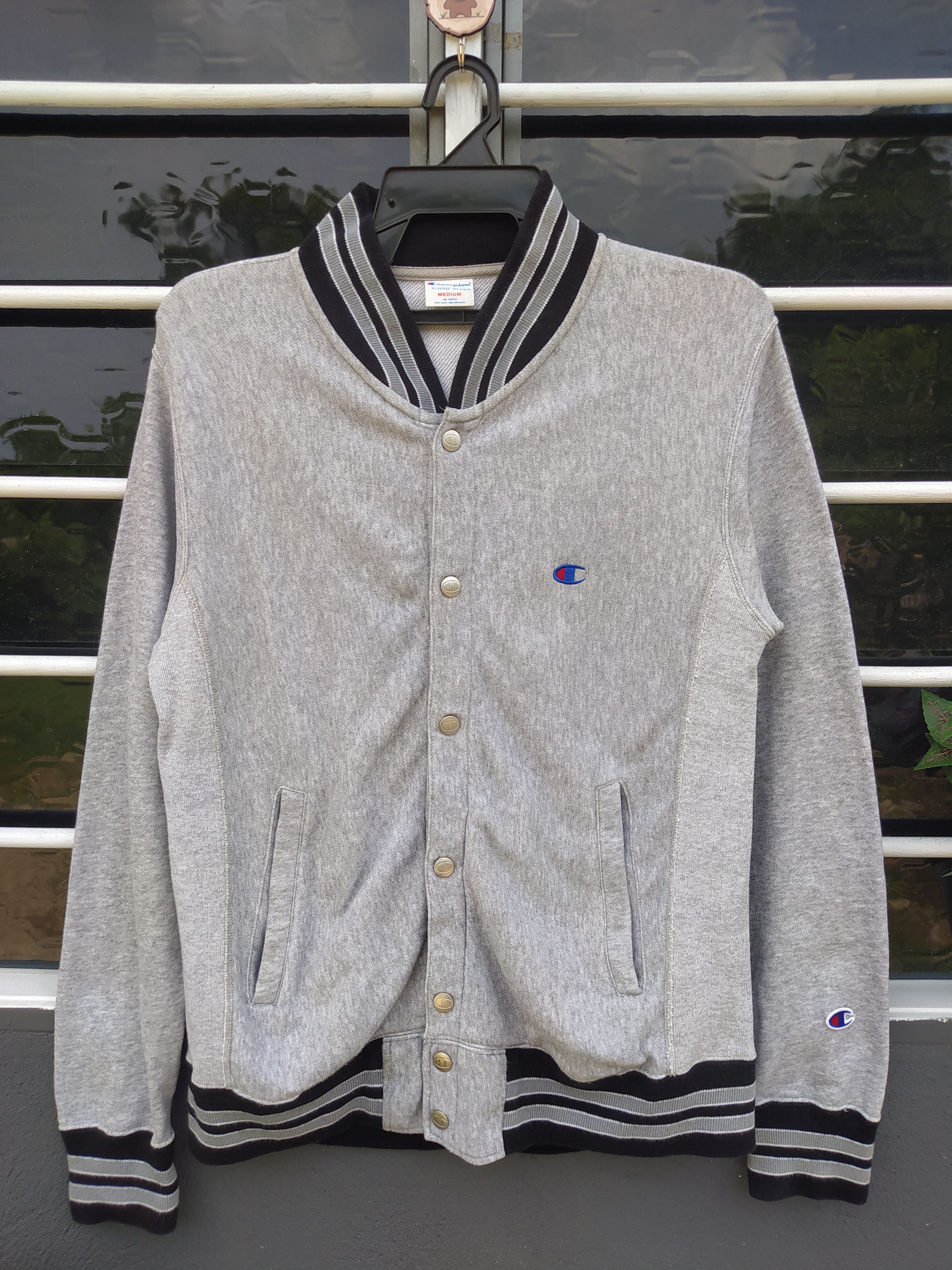 Champion × Vintage Vintage Champion Reverse Weave Varsity Jacket Size US M / EU 48-50 / 2 - 2 Thumbnail