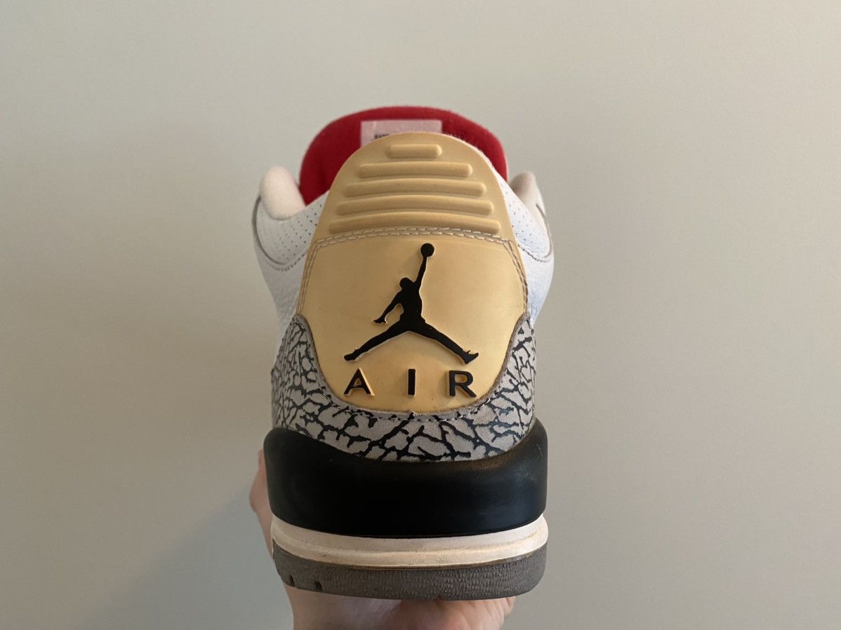 Jordan Brand × Nike × Vintage Nike Air Jordan 3 Retro 2003 White Cement Jumpman Size US 12 / EU 45 - 2 Thumbnail