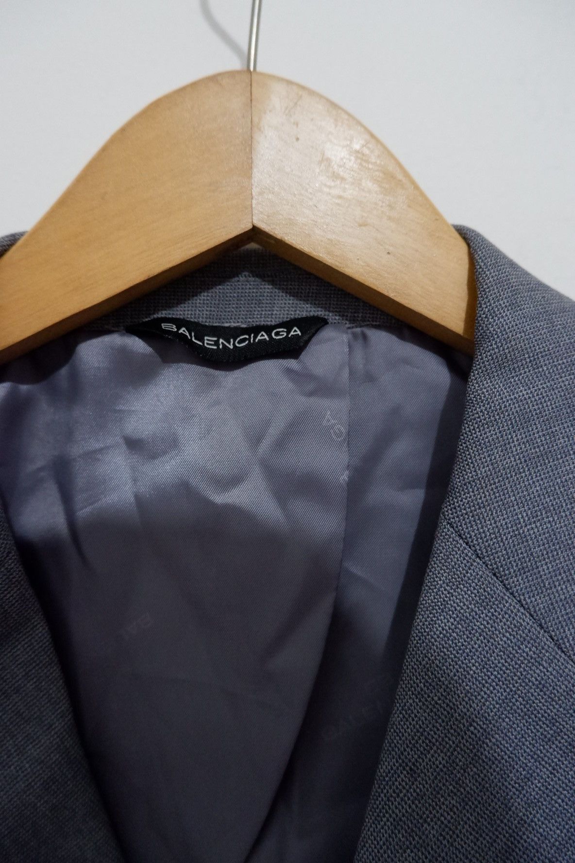 Balenciaga Vintage Balenciaga Wool Blazer Jacket Size 54R - 5 Thumbnail