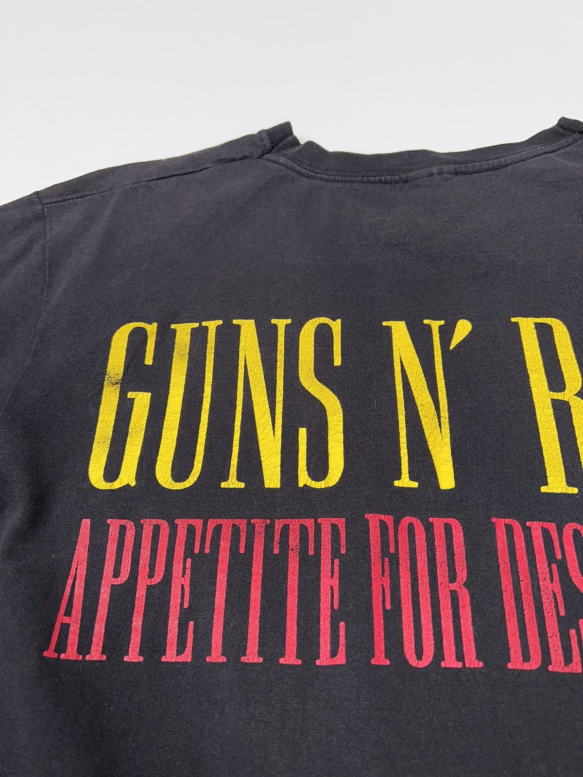 Band Tees Guns N Roses Appetite For Destruction Vintage Fade Washed Te Size US M / EU 48-50 / 2 - 13 Thumbnail