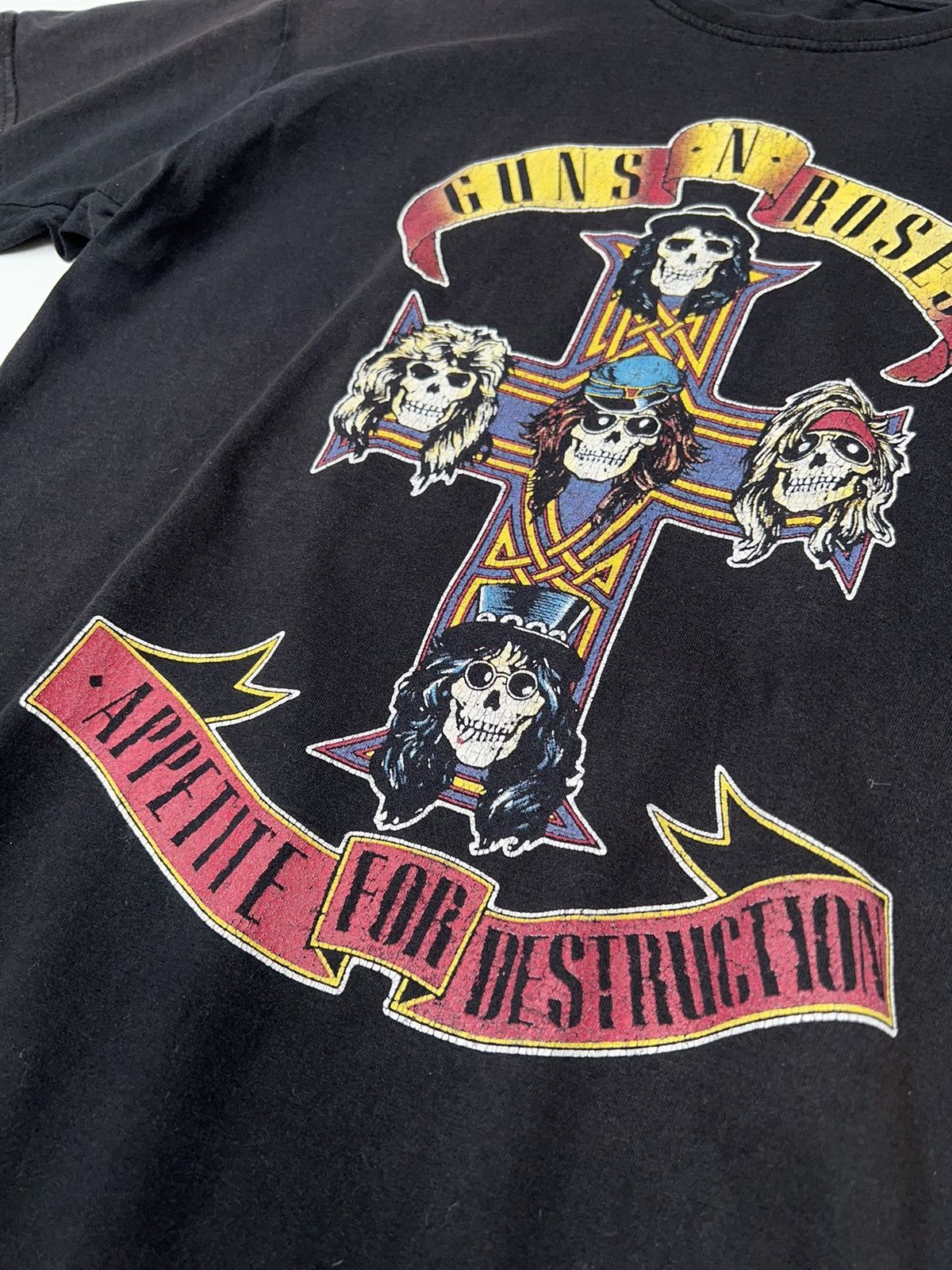 Band Tees Guns N Roses Appetite For Destruction Vintage Fade Washed Te Size US M / EU 48-50 / 2 - 10 Thumbnail