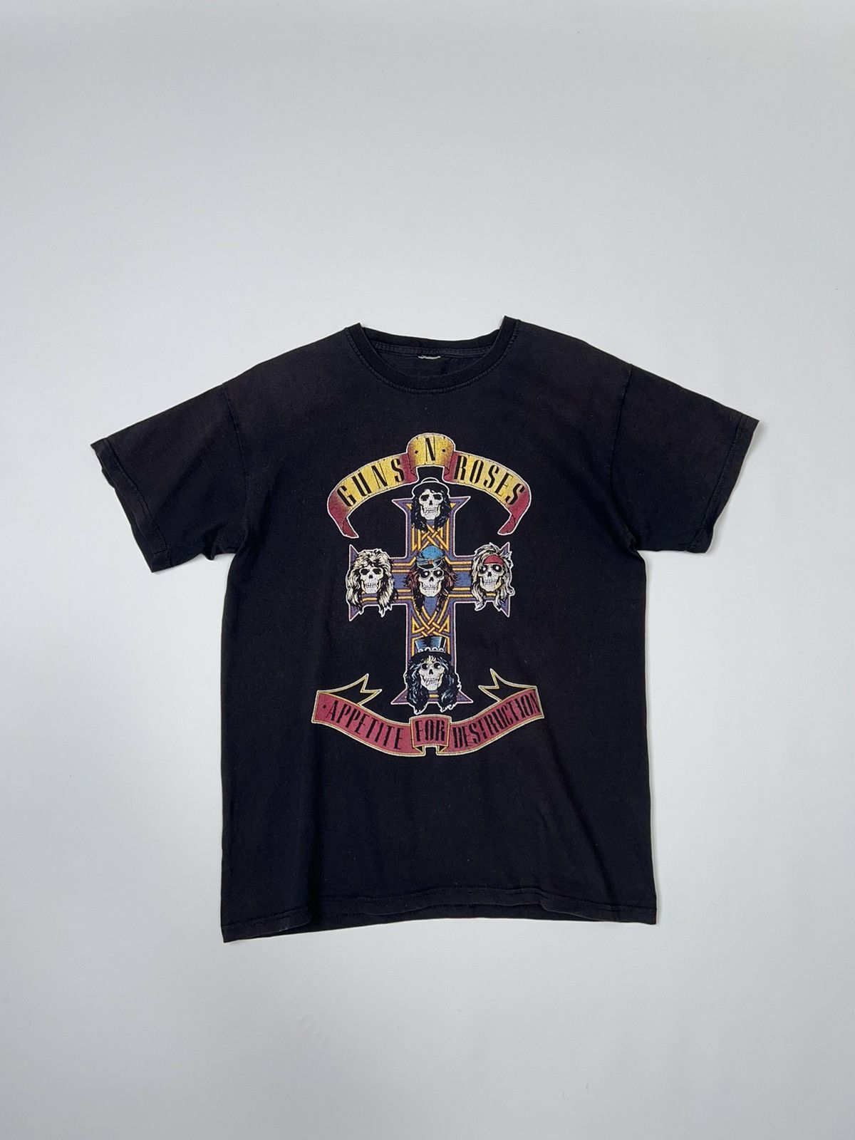 Band Tees Guns N Roses Appetite For Destruction Vintage Fade Washed Te Size US M / EU 48-50 / 2 - 1 Thumbnail
