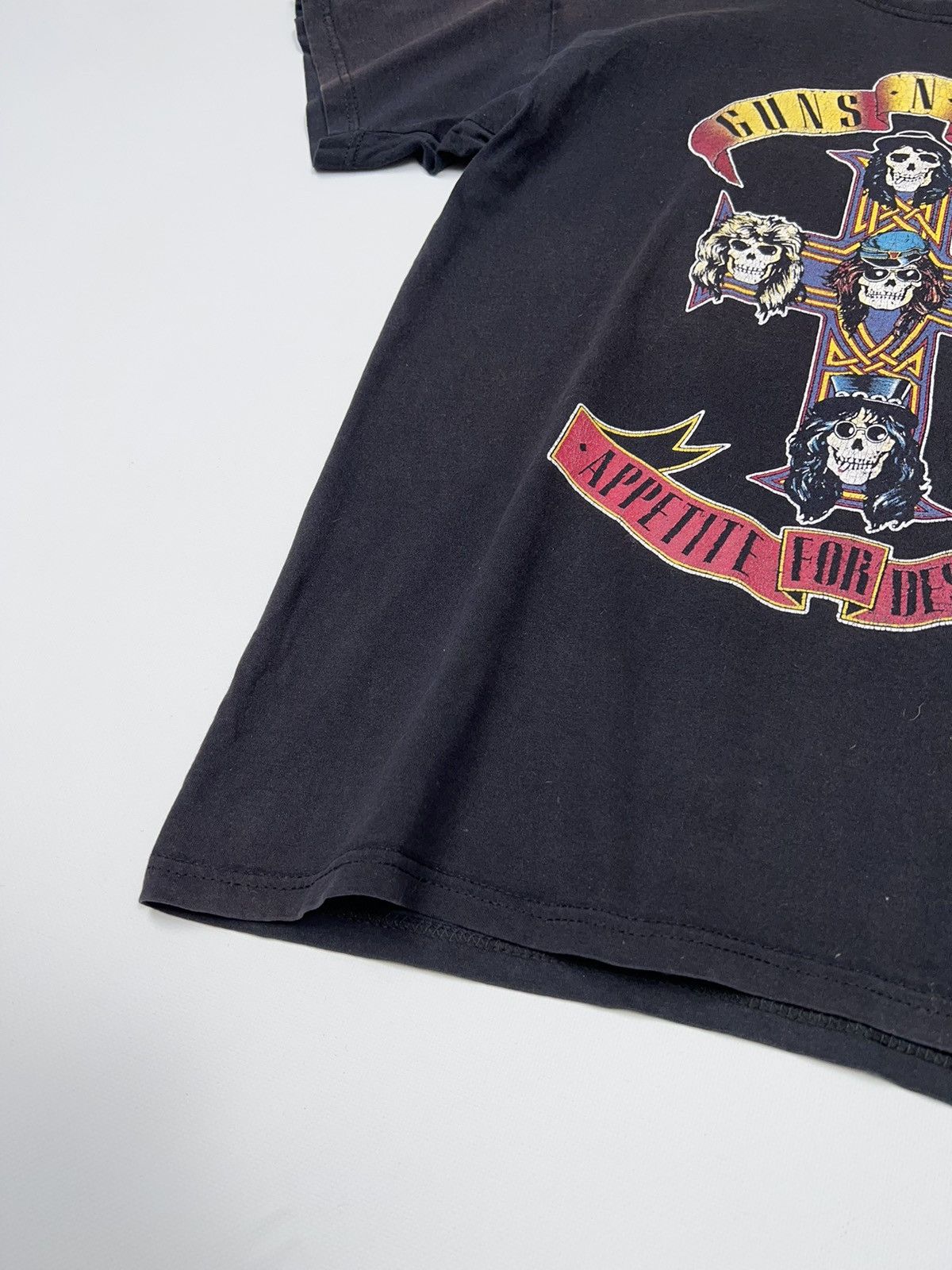 Band Tees Guns N Roses Appetite For Destruction Vintage Fade Washed Te Size US M / EU 48-50 / 2 - 5 Thumbnail