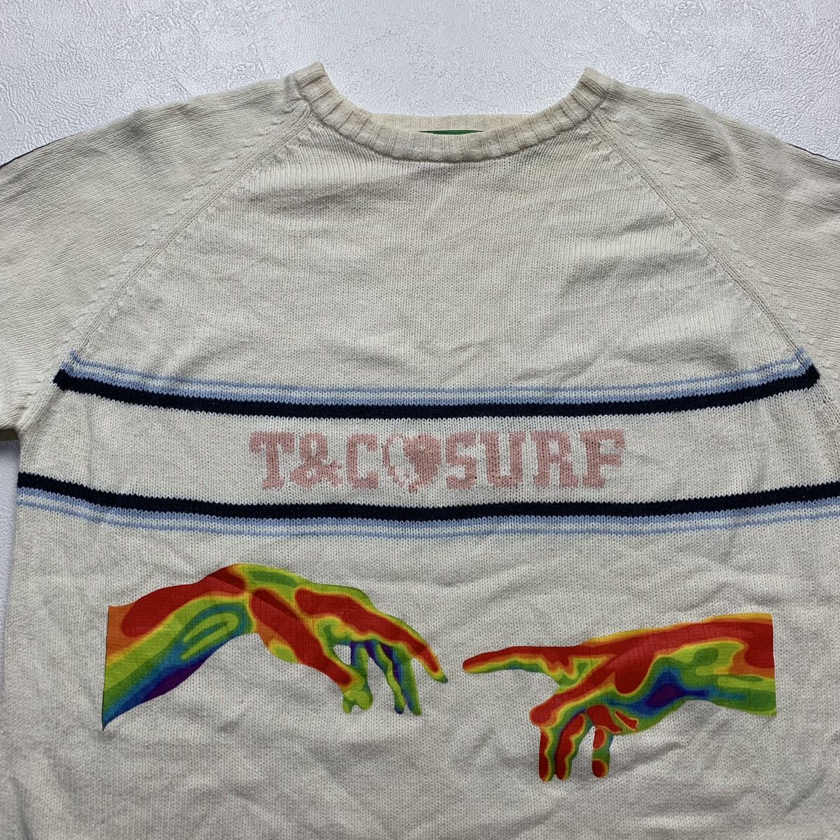 Hysteric Glamour Y2k Vintage t&c surf hand print taped knit sweater Size M / US 6-8 / IT 42-44 - 7 Thumbnail