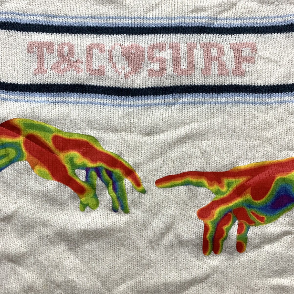 Hysteric Glamour Y2k Vintage t&c surf hand print taped knit sweater Size M / US 6-8 / IT 42-44 - 5 Thumbnail