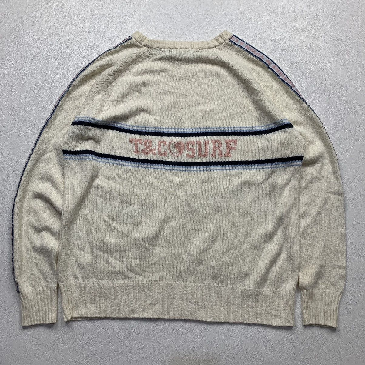 Hysteric Glamour Y2k Vintage t&c surf hand print taped knit sweater Size M / US 6-8 / IT 42-44 - 4 Thumbnail