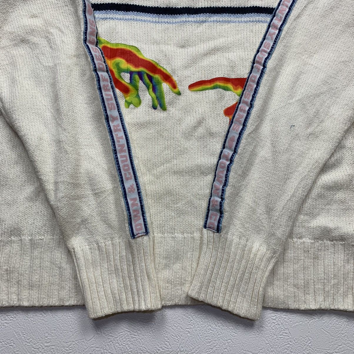Hysteric Glamour Y2k Vintage t&c surf hand print taped knit sweater Size M / US 6-8 / IT 42-44 - 10 Thumbnail