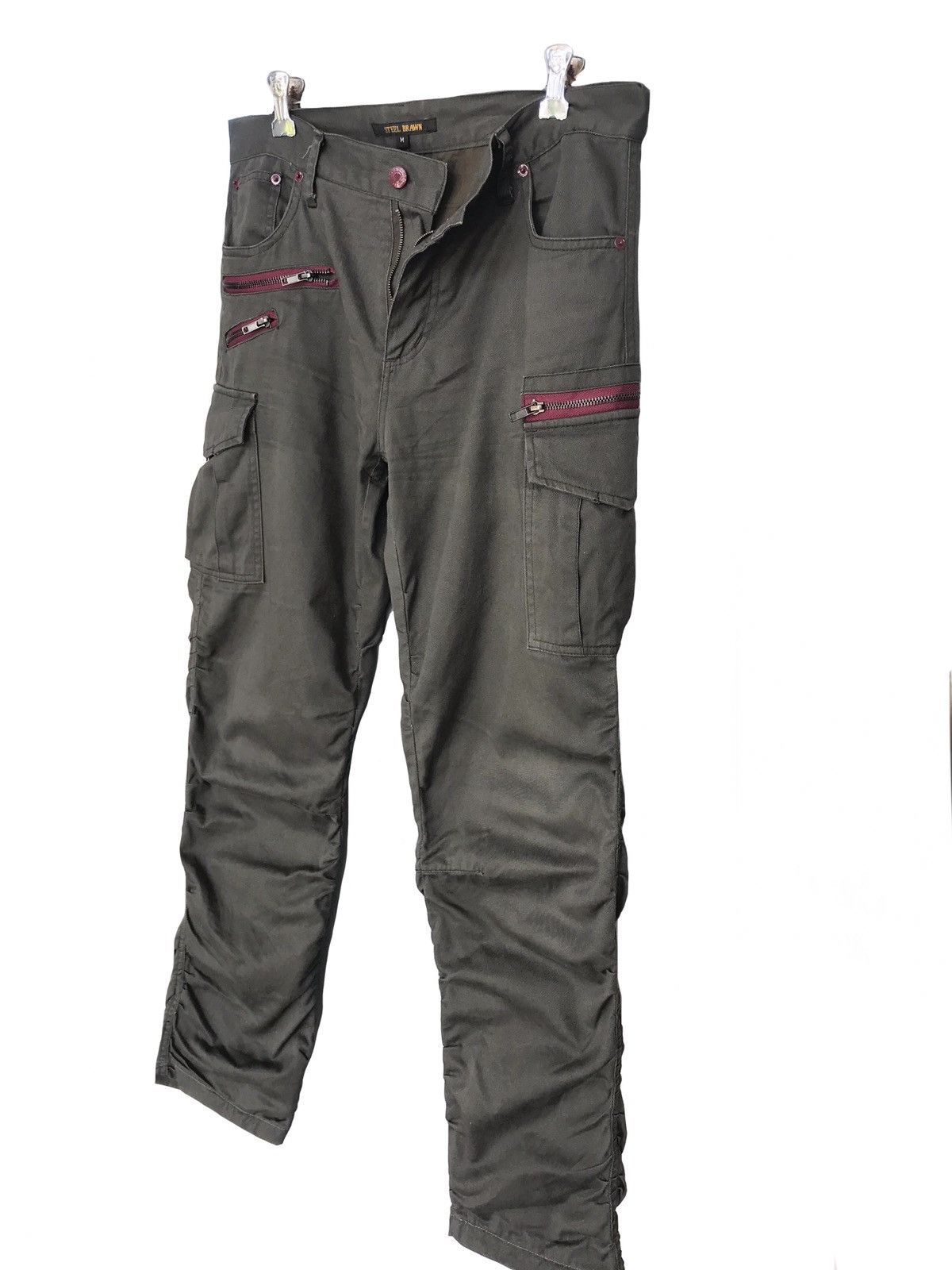 Japanese Brand Steel Brawn Seditionaries Side Pocket Zipper Pants Size US 34 / EU 50 - 3 Thumbnail