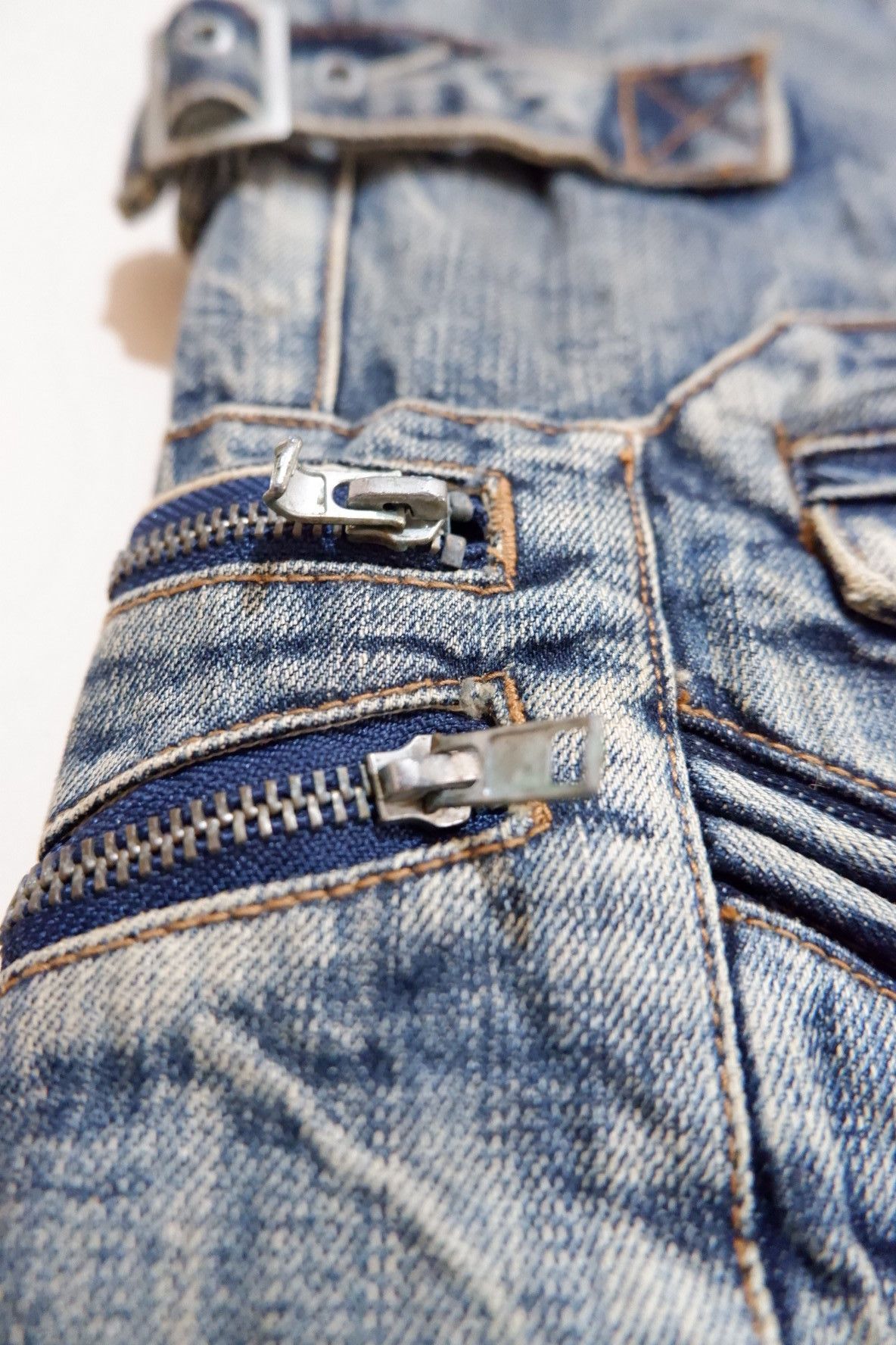 semanticdesign Semantic Design Distressed Cargo Flare Denim Size US 30 / EU 46 - 6 Thumbnail
