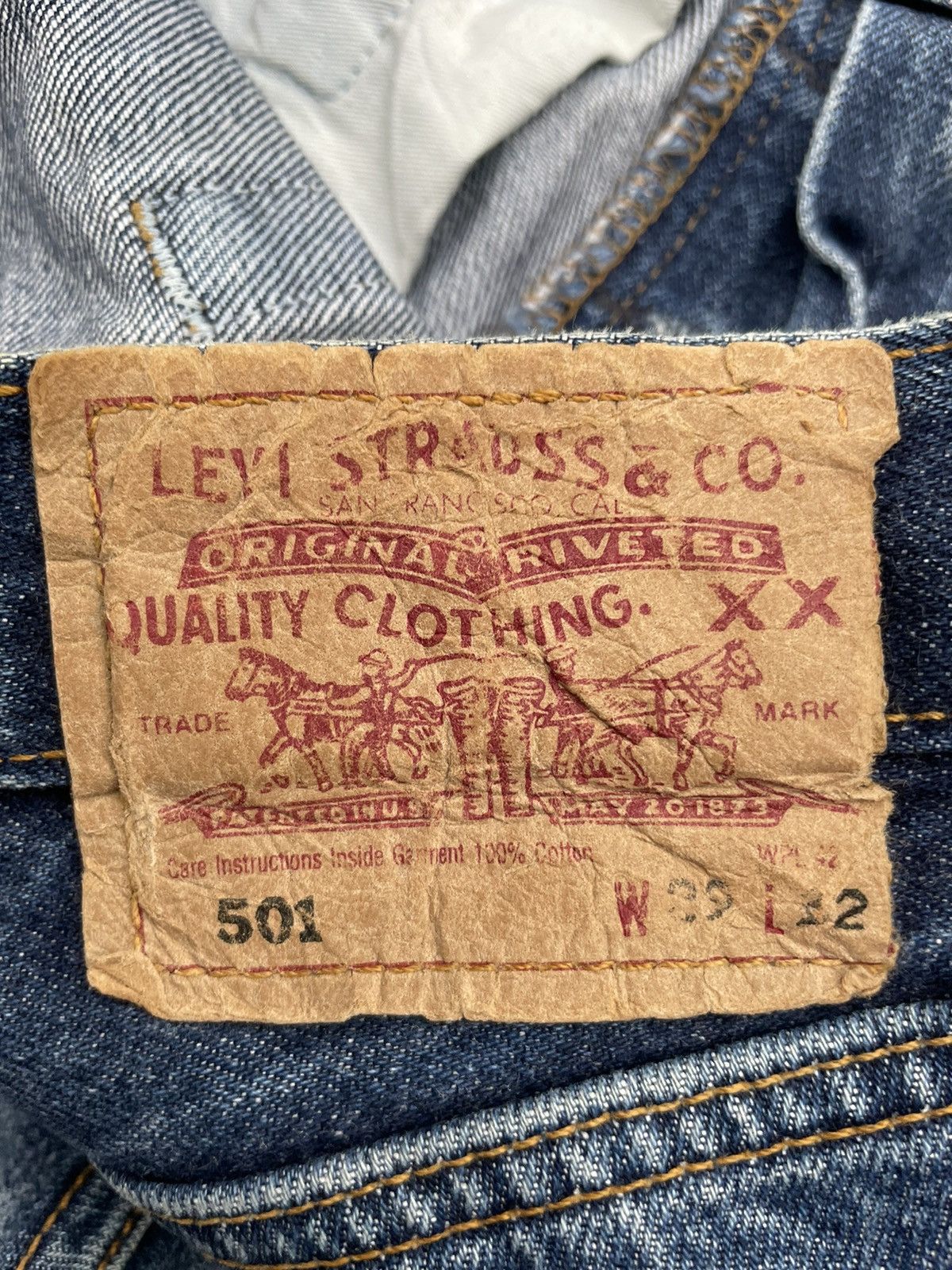 Levi's Levi’s 501 e 2001 Turkey Aging Rework Denim Size US 29 - 11 Thumbnail