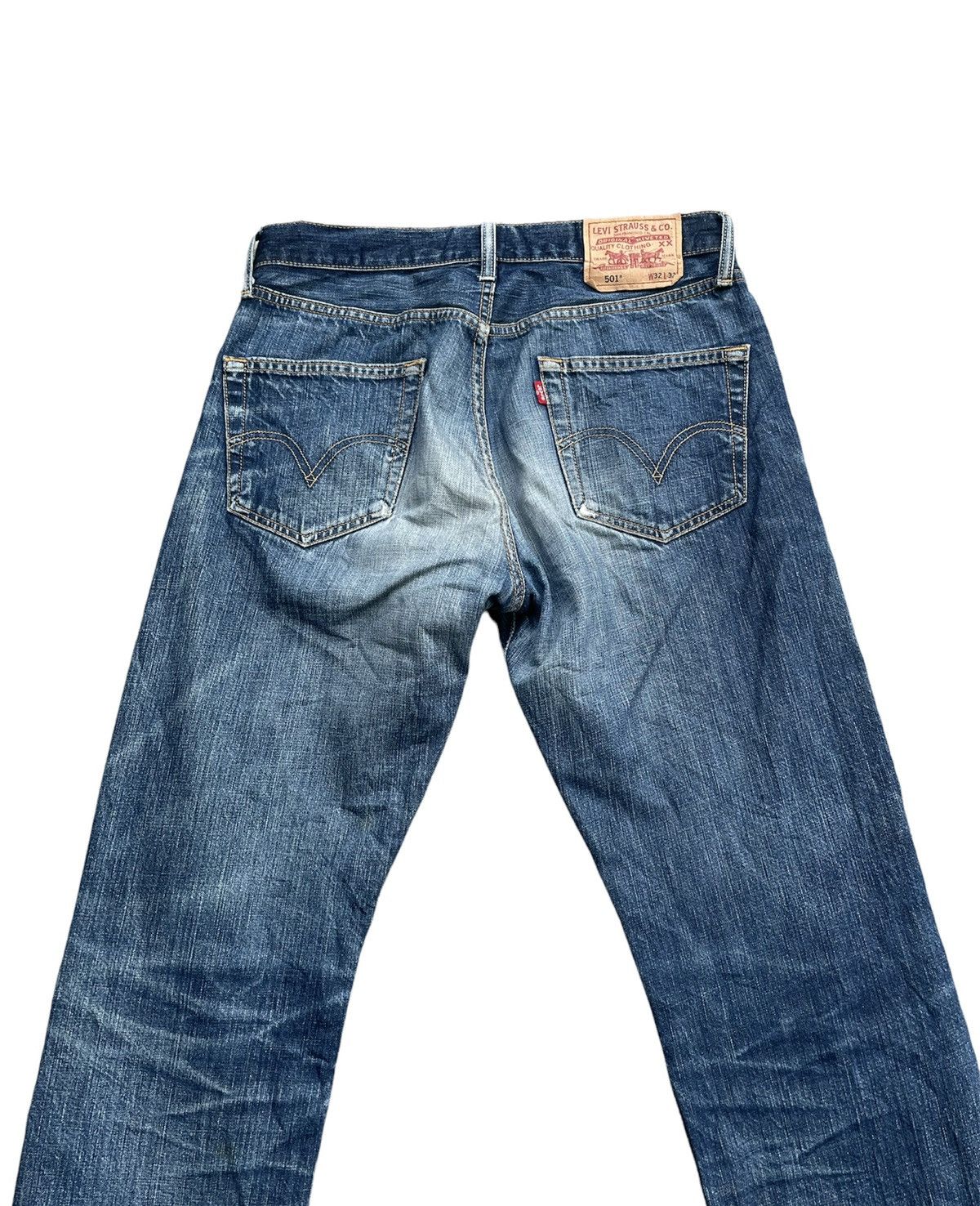 Levi's × Vintage Levis 501 e 2007 Aging Wash Denim Size US 32 / EU 48 - 9 Thumbnail