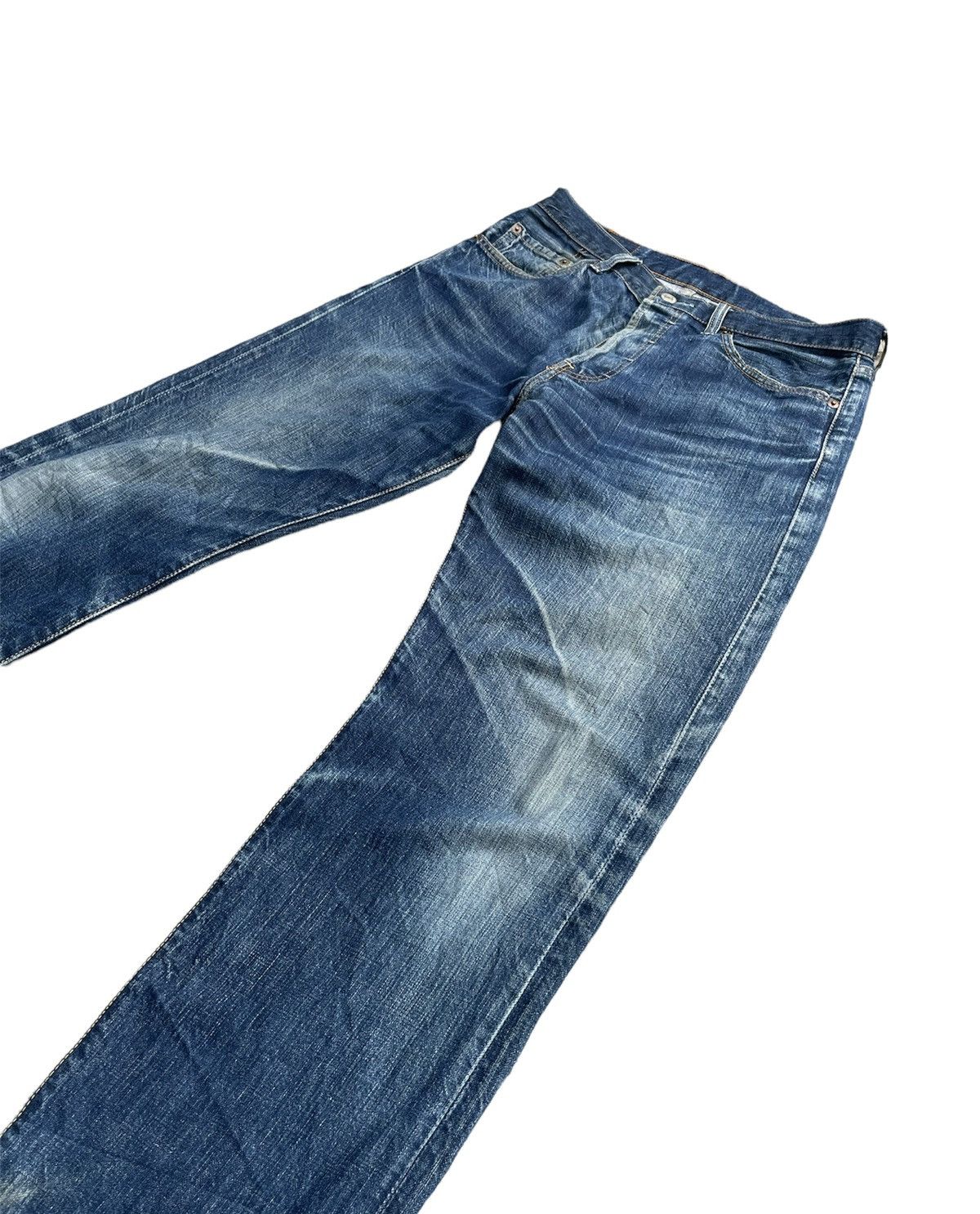 Levi's × Vintage Levis 501 e 2007 Aging Wash Denim Size US 32 / EU 48 - 3 Thumbnail