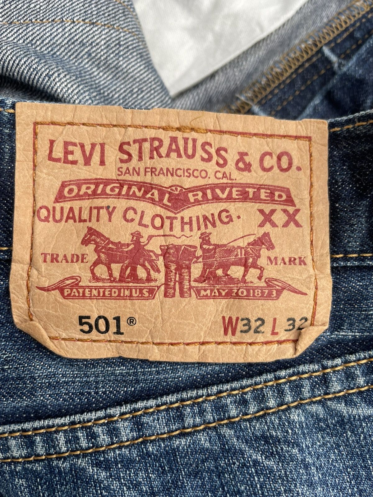 Levi's × Vintage Levis 501 e 2007 Aging Wash Denim Size US 32 / EU 48 - 12 Thumbnail