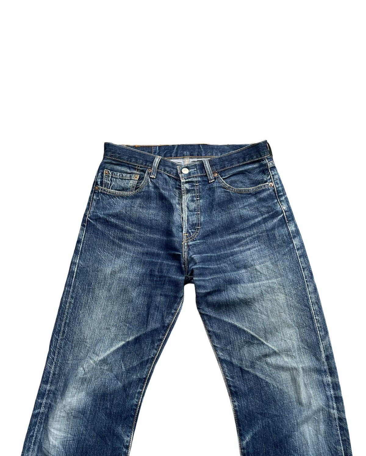 Levi's × Vintage Levis 501 e 2007 Aging Wash Denim Size US 32 / EU 48 - 4 Thumbnail