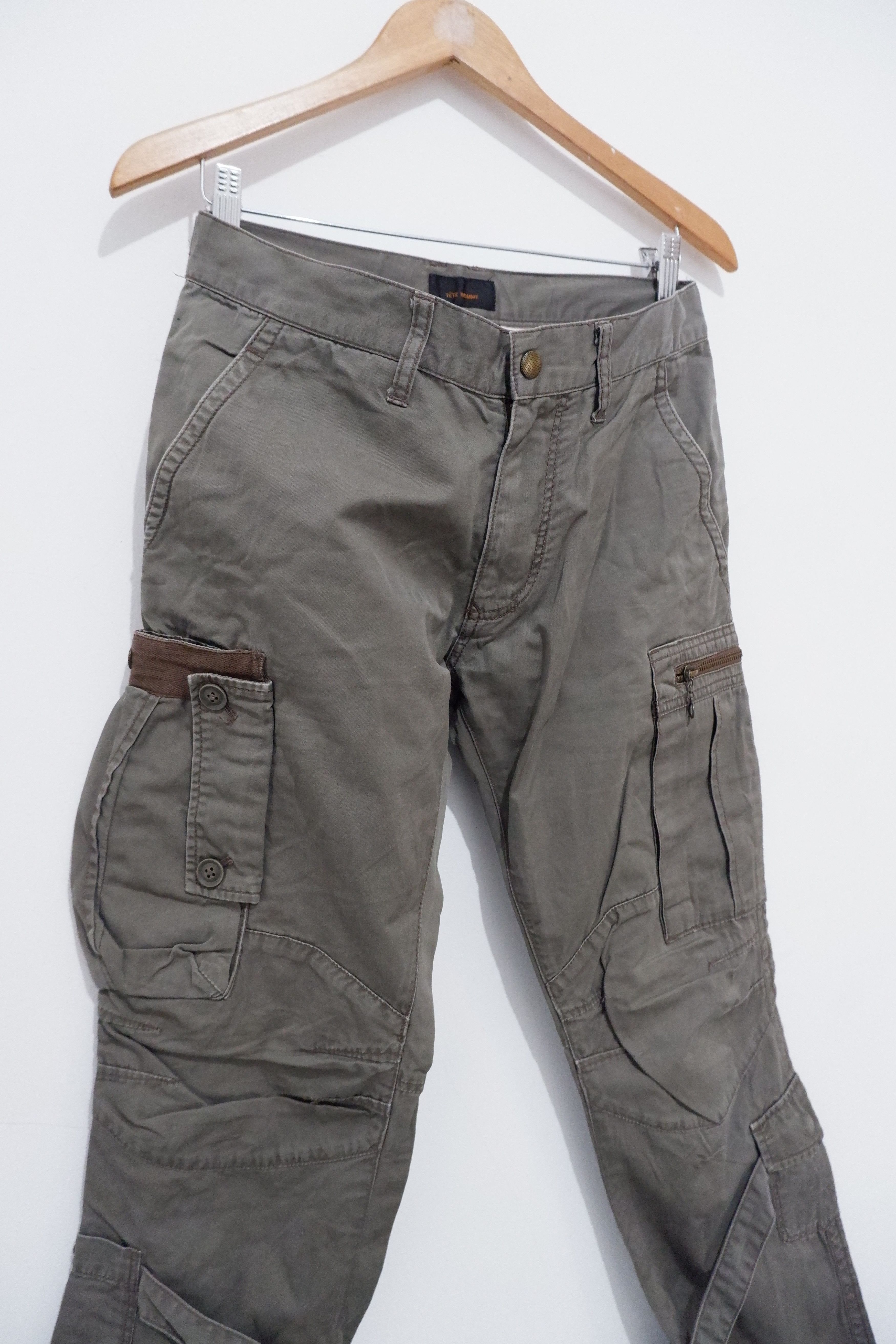Issey Miyake Vintage Tete Homme Double Knee Bondage Pants Size US 31 - 3 Thumbnail