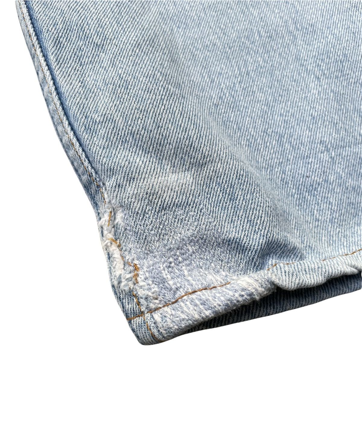 Le Grande Bleu (L.G.B.) Levis 501 e Usa Vintage 1995 Aging Distressed Denim Size US 30 / EU 46 - 8 Thumbnail