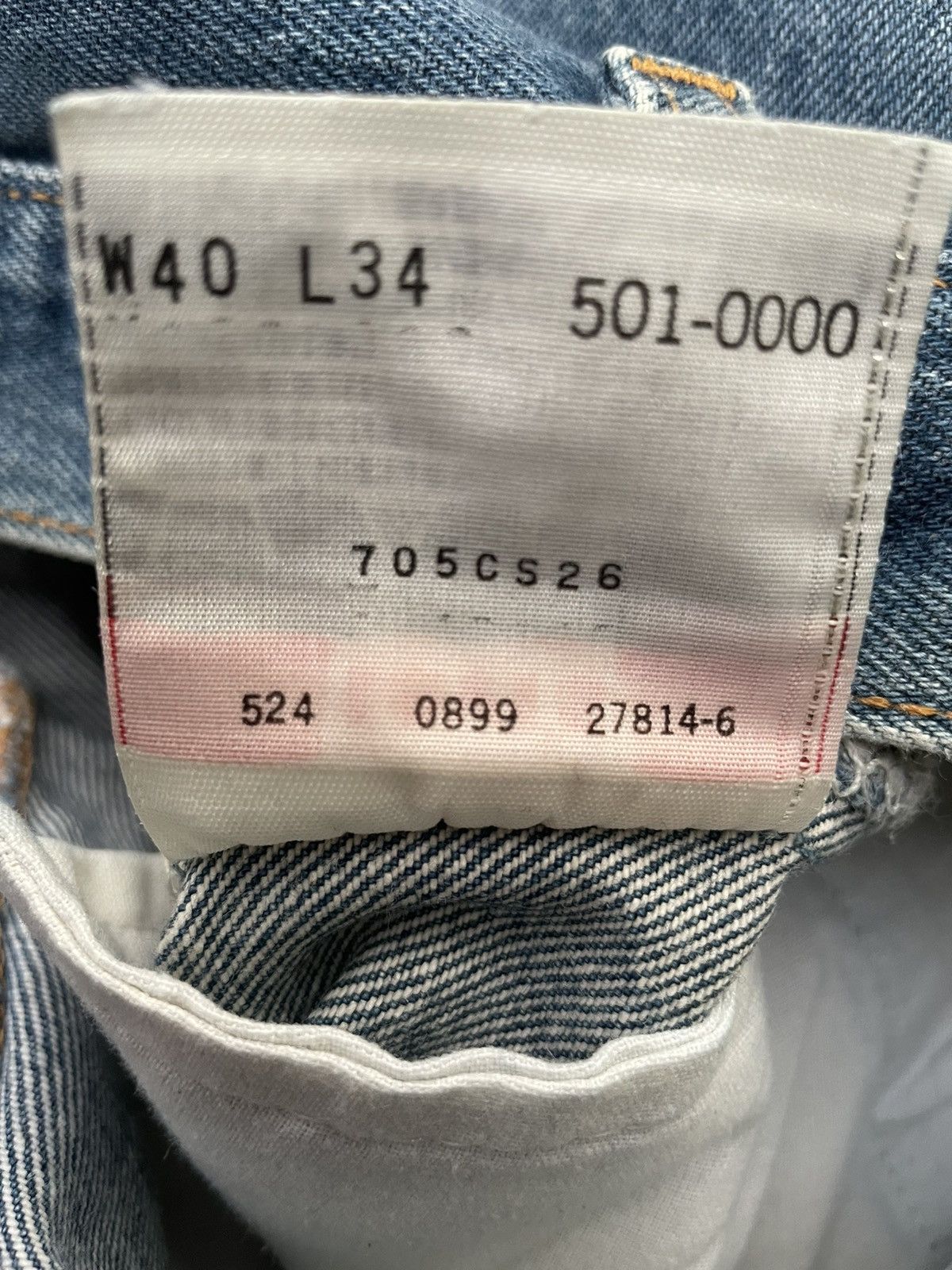 Le Grande Bleu (L.G.B.) Vintage Levi’s 501XX 1999 Usa Aging Wash Denim Size US 38 / EU 54 - 10 Thumbnail