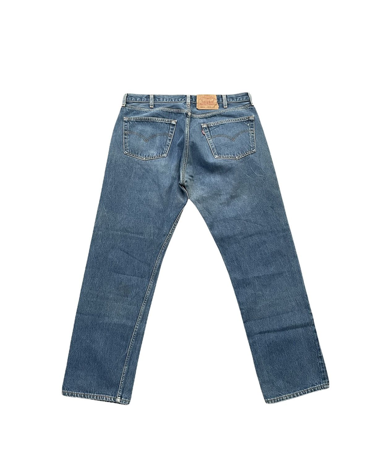 Le Grande Bleu (L.G.B.) Vintage Levi’s 501XX 1999 Usa Aging Wash Denim Size US 38 / EU 54 - 5 Thumbnail