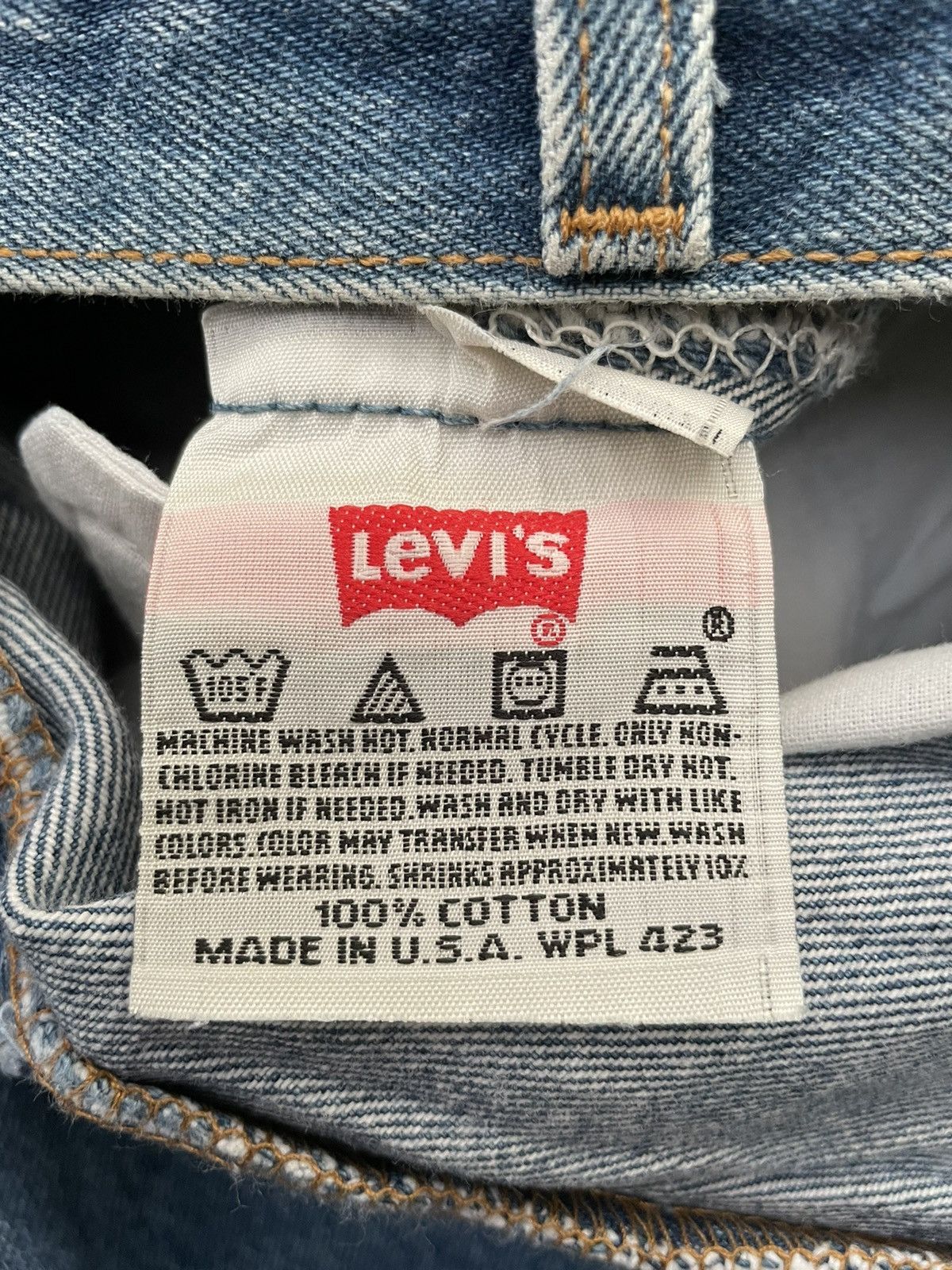 Le Grande Bleu (L.G.B.) Vintage Levi’s 501XX 1999 Usa Aging Wash Denim Size US 38 / EU 54 - 11 Thumbnail