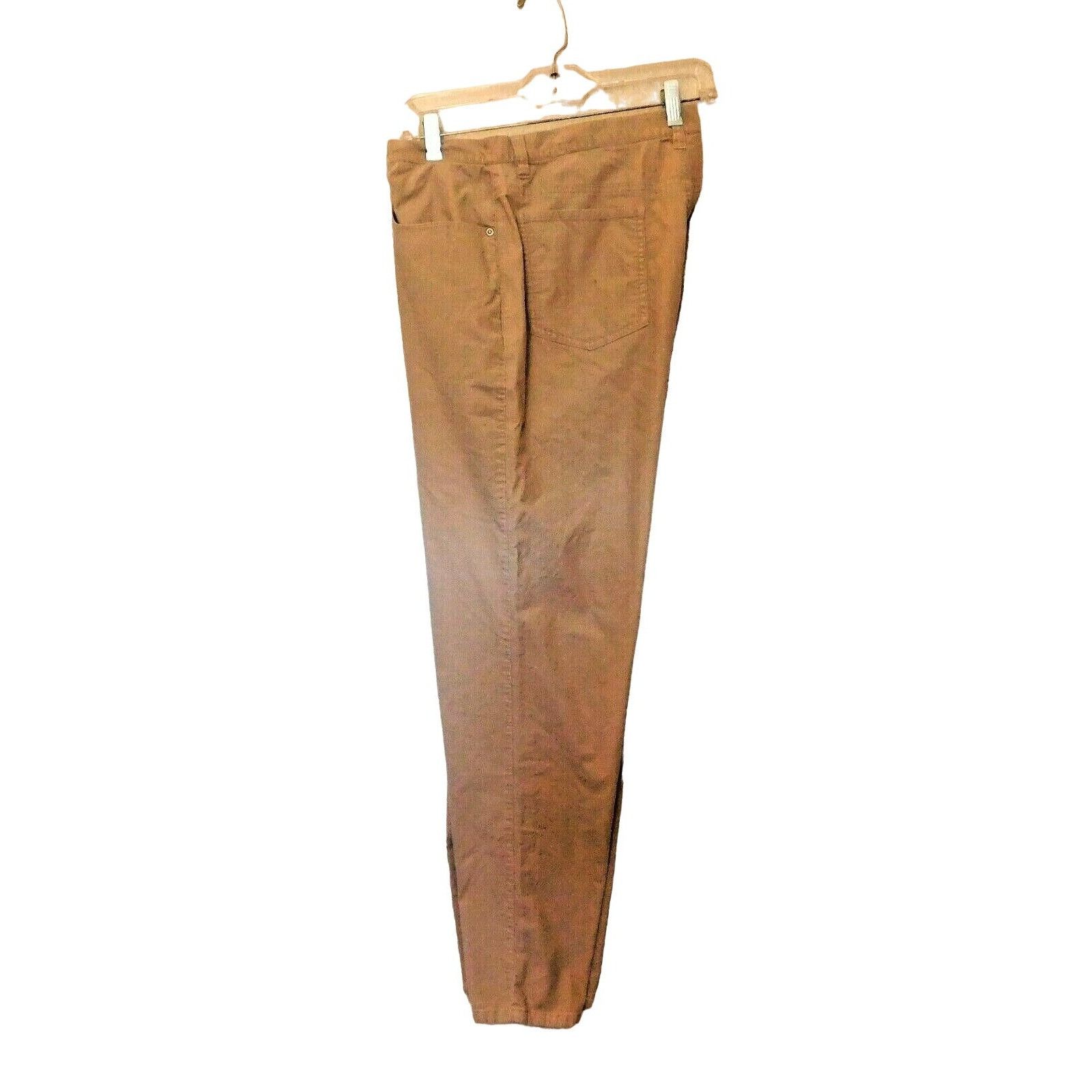 Chicos Chico's Design 2.5 Corduroy Pants L 14 Tan Straight Leg Size 36" / US 14 / IT 50 - 2 Preview