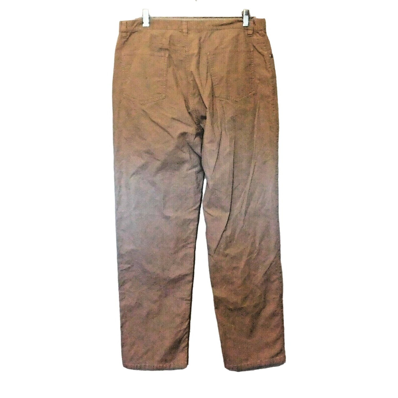 Chicos Chico's Design 2.5 Corduroy Pants L 14 Tan Straight Leg Size 36" / US 14 / IT 50 - 5 Thumbnail