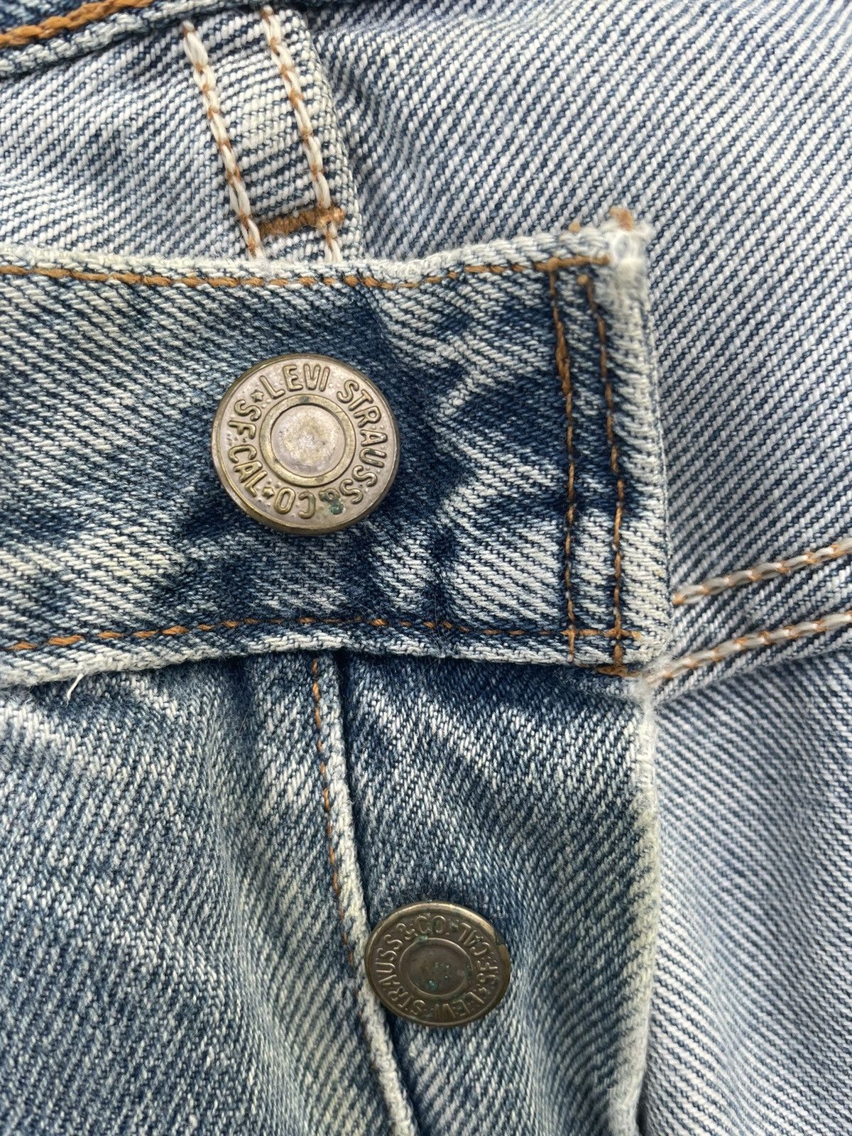 If Six Was Nine × Levi's × Vintage Vintage Levi’s 501 e 1997 Usa Aging Faded Wash Denim Size US 35 - 15 Thumbnail
