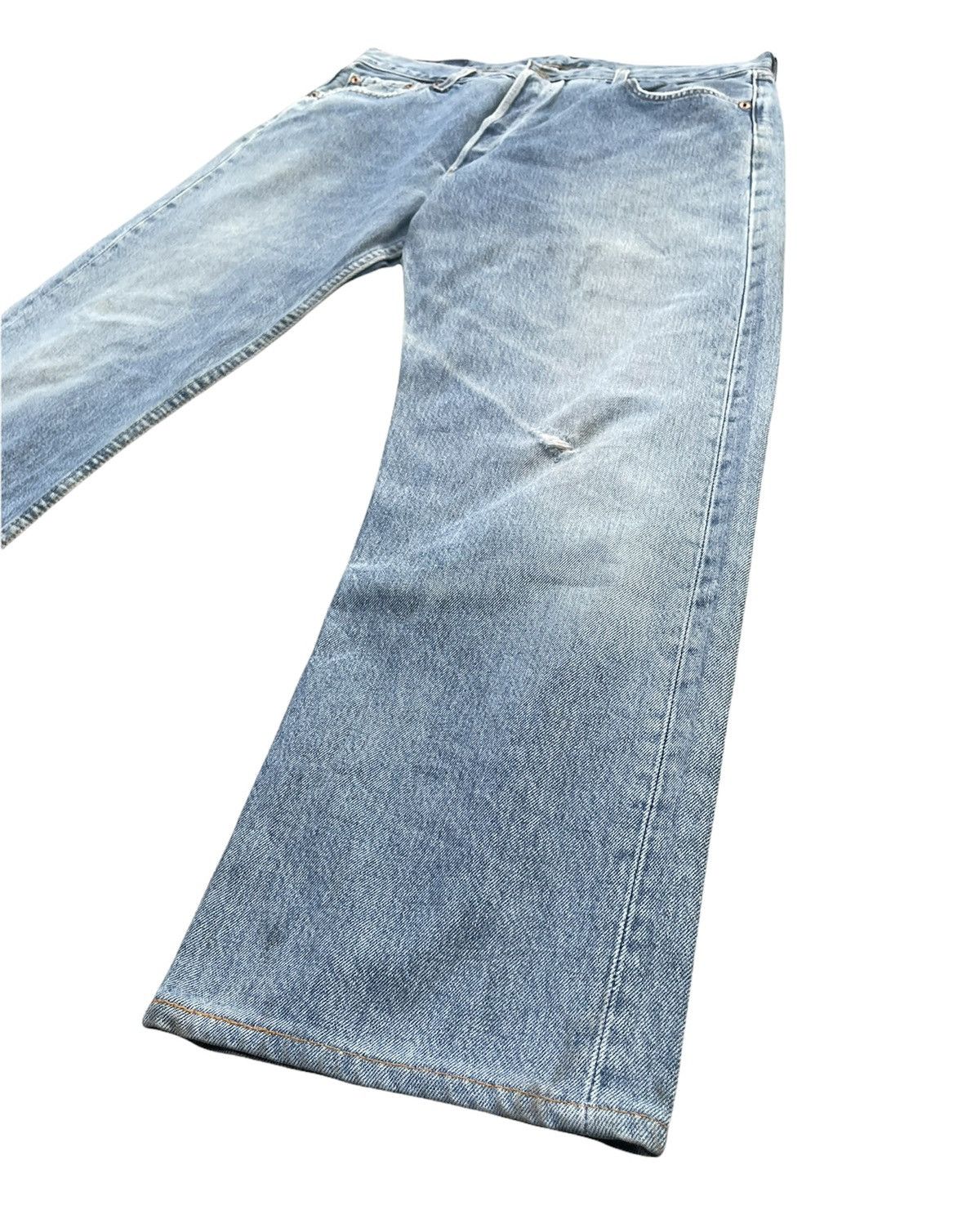 If Six Was Nine × Levi's × Vintage Vintage Levi’s 501 e 1997 Usa Aging Faded Wash Denim Size US 35 - 2 Thumbnail