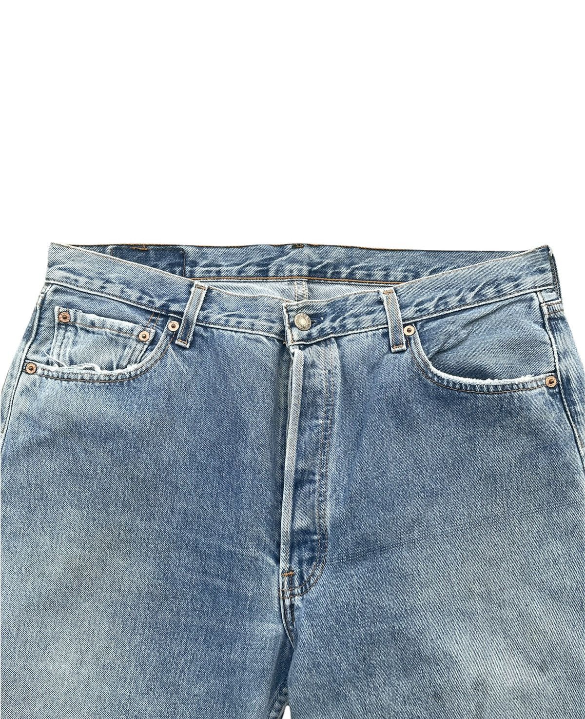 If Six Was Nine × Levi's × Vintage Vintage Levi’s 501 e 1997 Usa Aging Faded Wash Denim Size US 35 - 5 Thumbnail