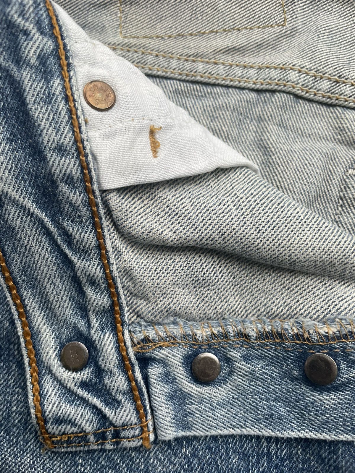 Levi's × Vintage Levi’s 501 e 2000 Usa Stone Aging Wash Size US 29 - 15 Thumbnail