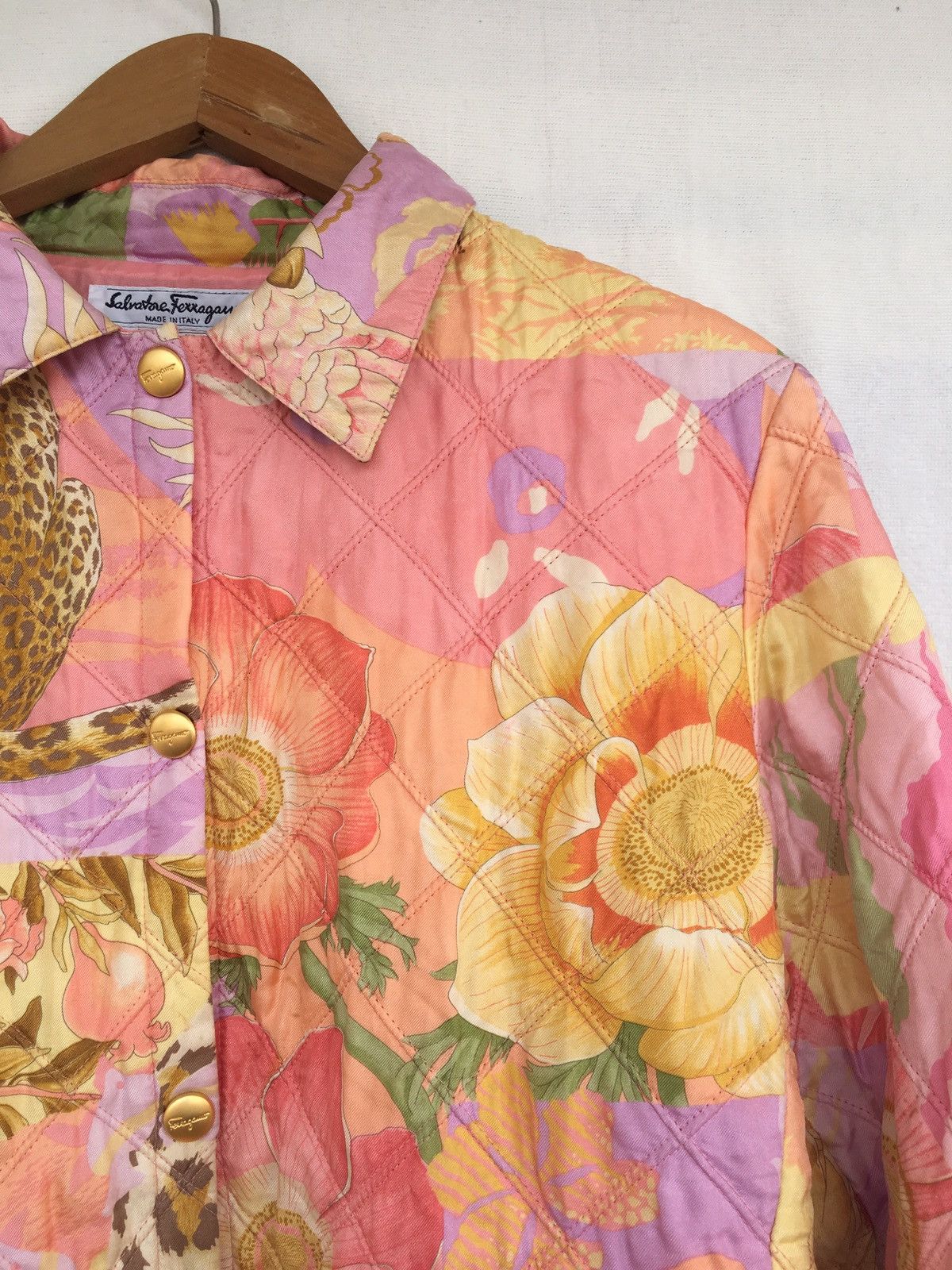 Salvatore Ferragamo × Vintage silk jacket Size US M / EU 48-50 / 2 - 3 Thumbnail