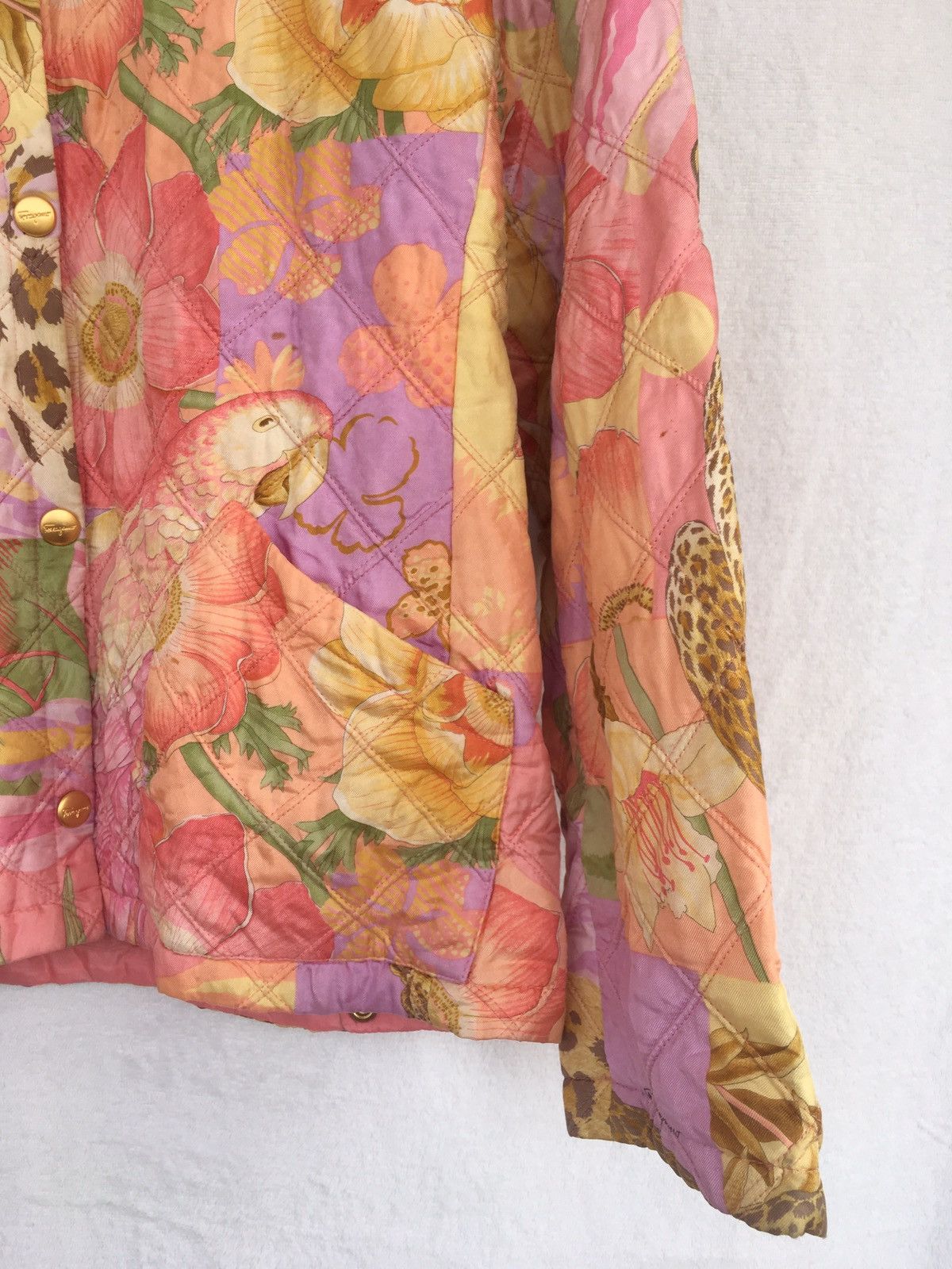 Salvatore Ferragamo × Vintage silk jacket Size US M / EU 48-50 / 2 - 4 Thumbnail