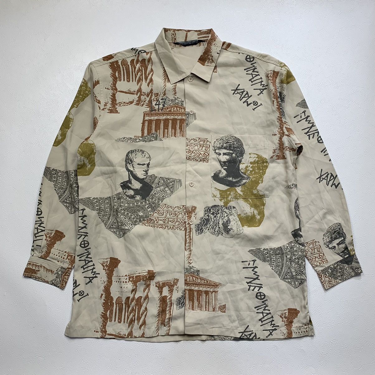 Japanese Brand Vintage 90s umberto ginocchietti renaissance art print shirt Size US M / EU 48-50 / 2 - 1 Thumbnail