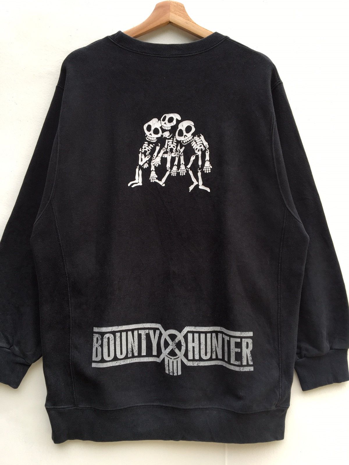Bounty Hunter Vintage Bounty Hunter Big Logo Skull Pullover Sweatshirt Size US L / EU 52-54 / 3 - 10 Thumbnail