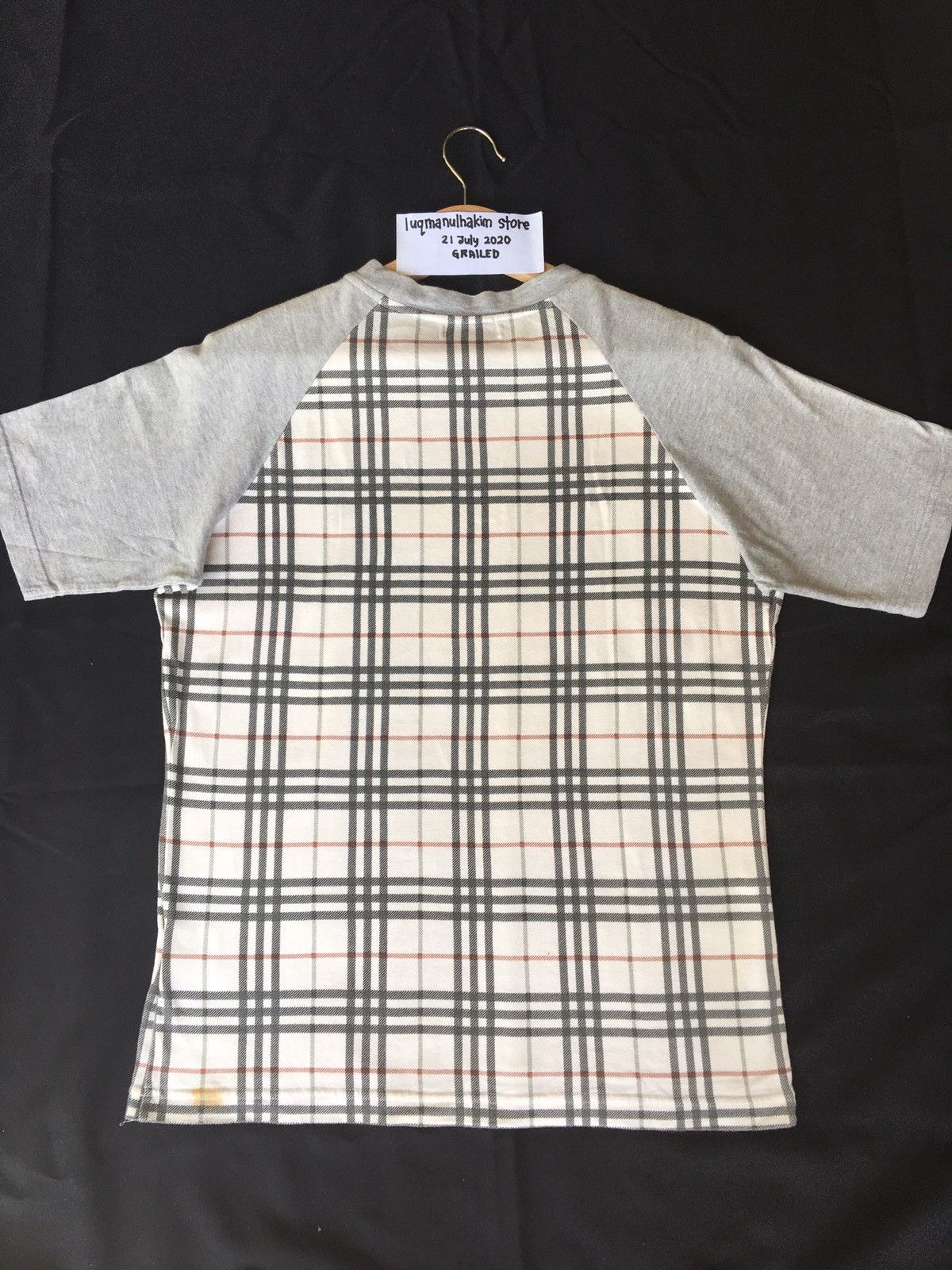 Burberry Vintage Burberry Blue London Checkered Printed Tshirt Size US M / EU 48-50 / 2 - 6 Thumbnail