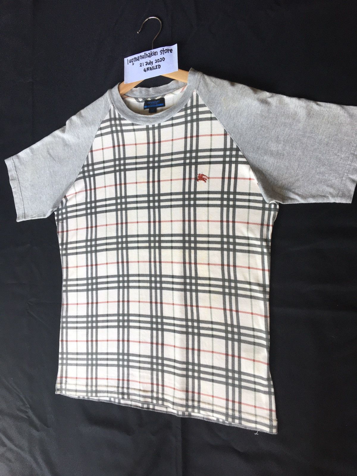 Burberry Vintage Burberry Blue London Checkered Printed Tshirt Size US M / EU 48-50 / 2 - 3 Thumbnail
