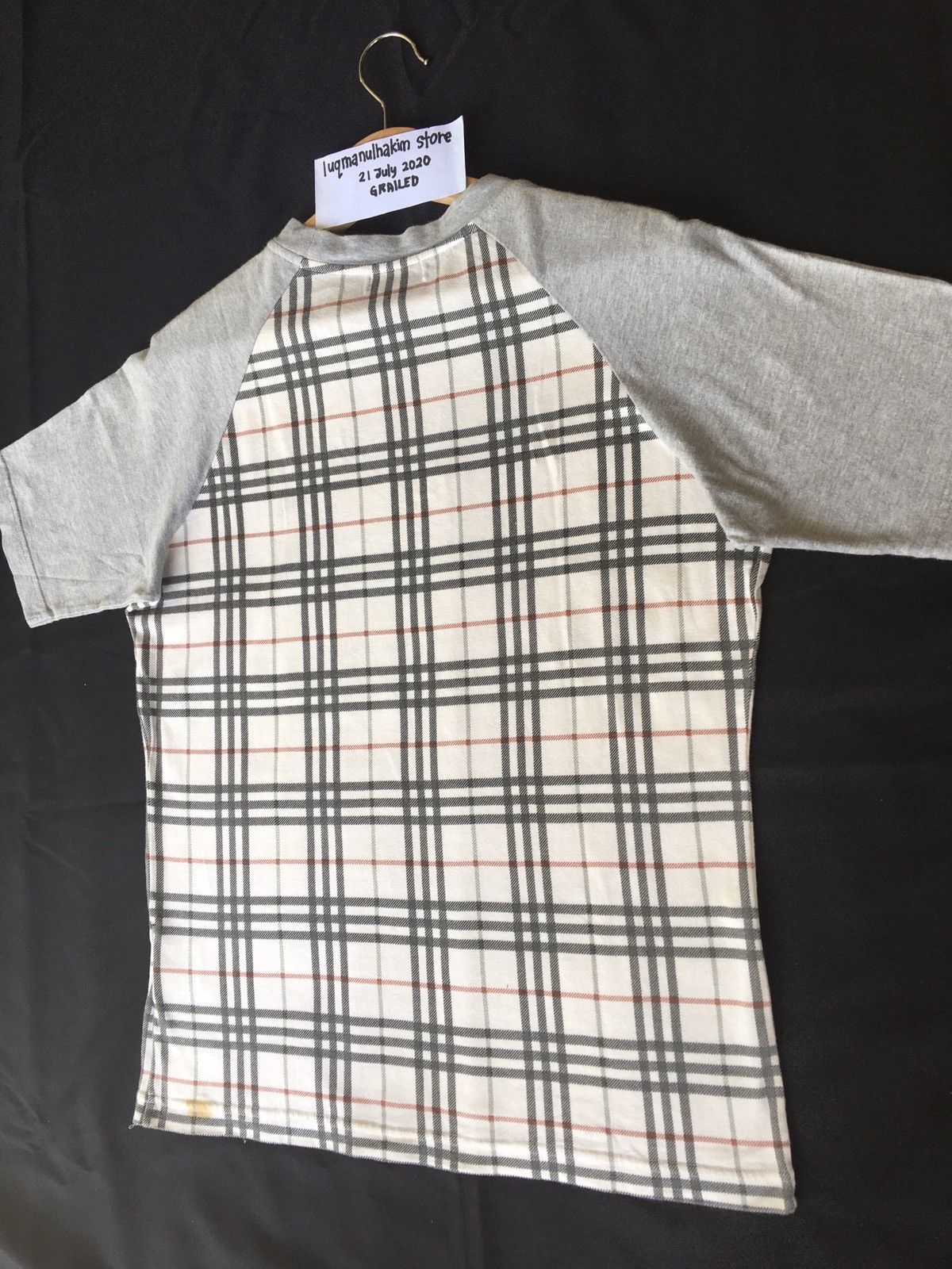 Burberry Vintage Burberry Blue London Checkered Printed Tshirt Size US M / EU 48-50 / 2 - 8 Thumbnail