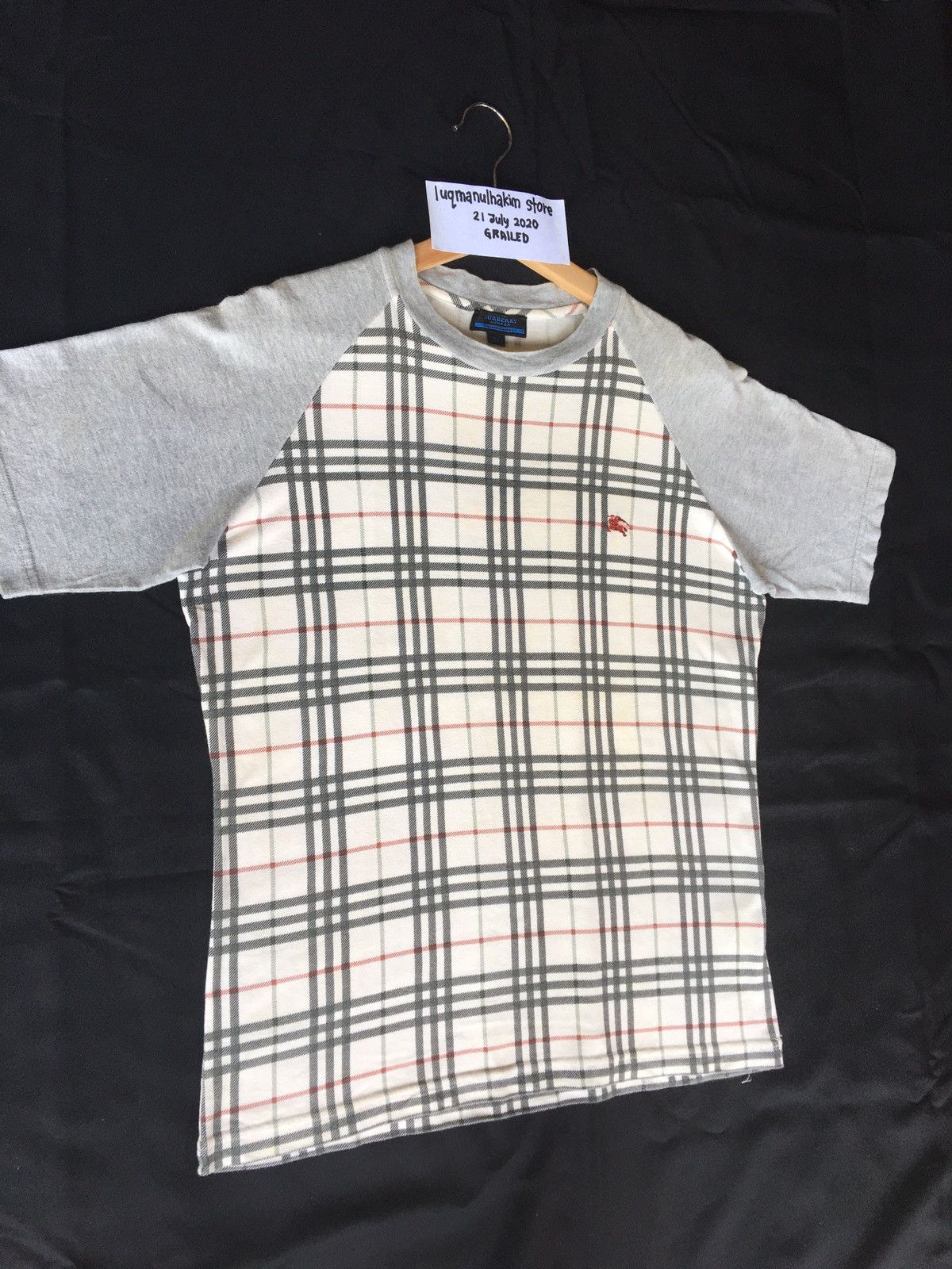 Burberry Vintage Burberry Blue London Checkered Printed Tshirt Size US M / EU 48-50 / 2 - 2 Thumbnail