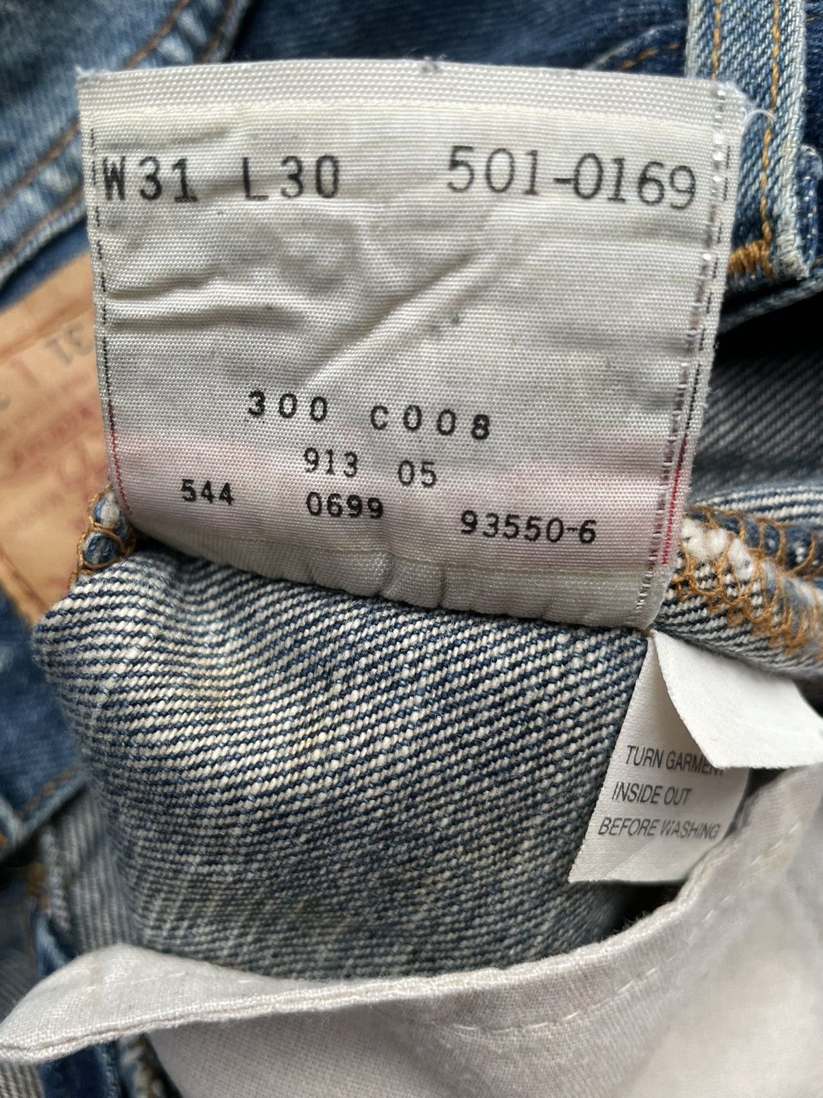 Levi's Vintage 1999 Levis 501 e Usa Size US 30 / EU 46 - 15 Thumbnail