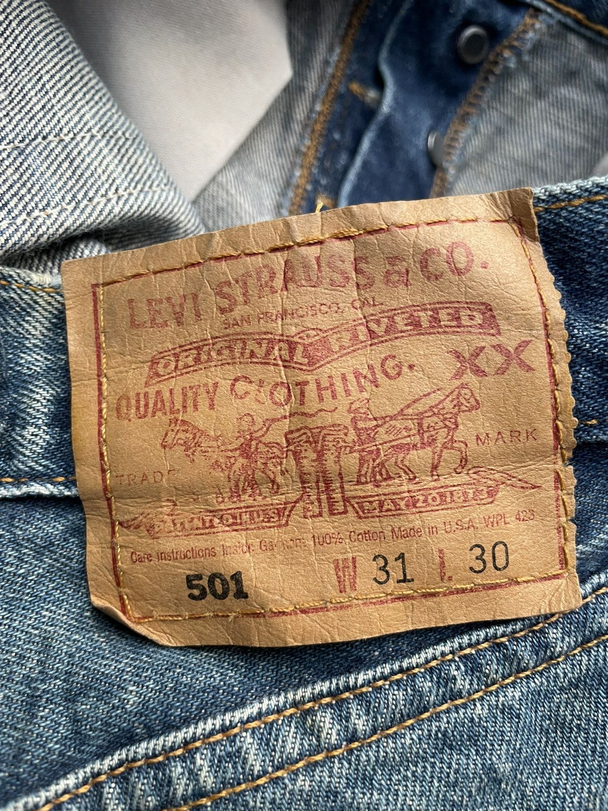 Levi's Vintage 1999 Levis 501 e Usa Size US 30 / EU 46 - 13 Thumbnail