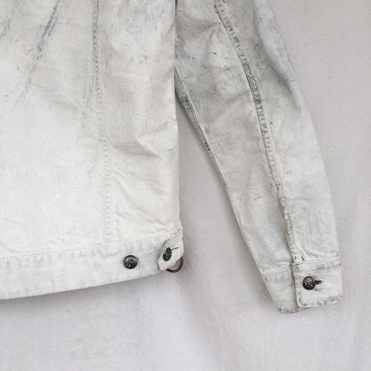 Japanese Brand stillgreen white painted jacket Size US M / EU 48-50 / 2 - 15 Thumbnail