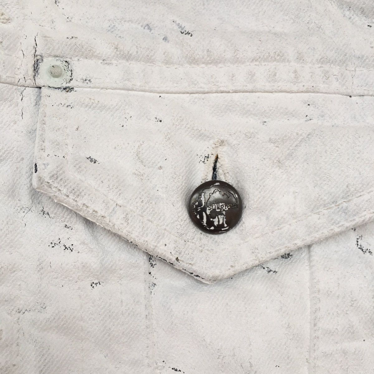 Japanese Brand stillgreen white painted jacket Size US M / EU 48-50 / 2 - 6 Thumbnail