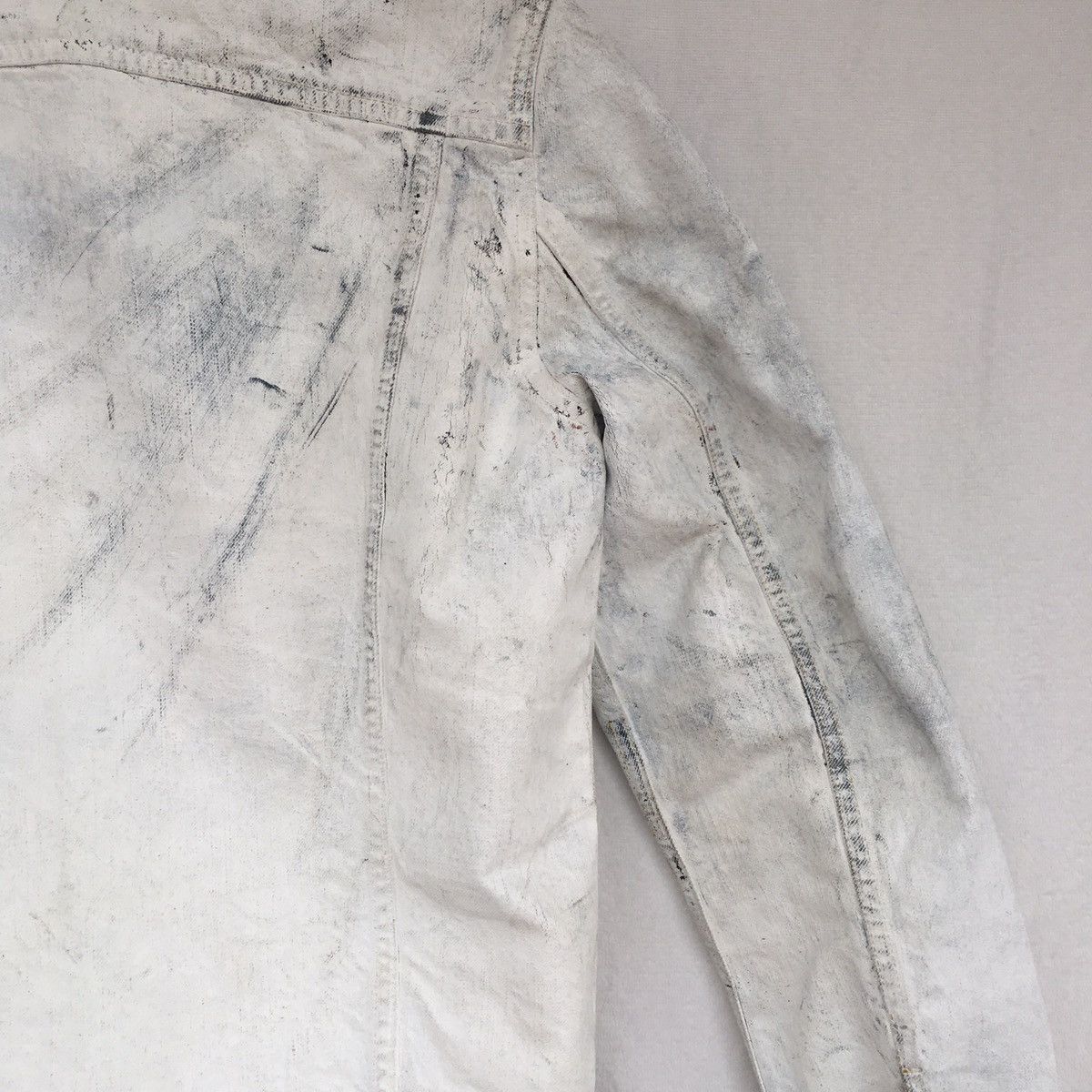 Japanese Brand stillgreen white painted jacket Size US M / EU 48-50 / 2 - 14 Thumbnail