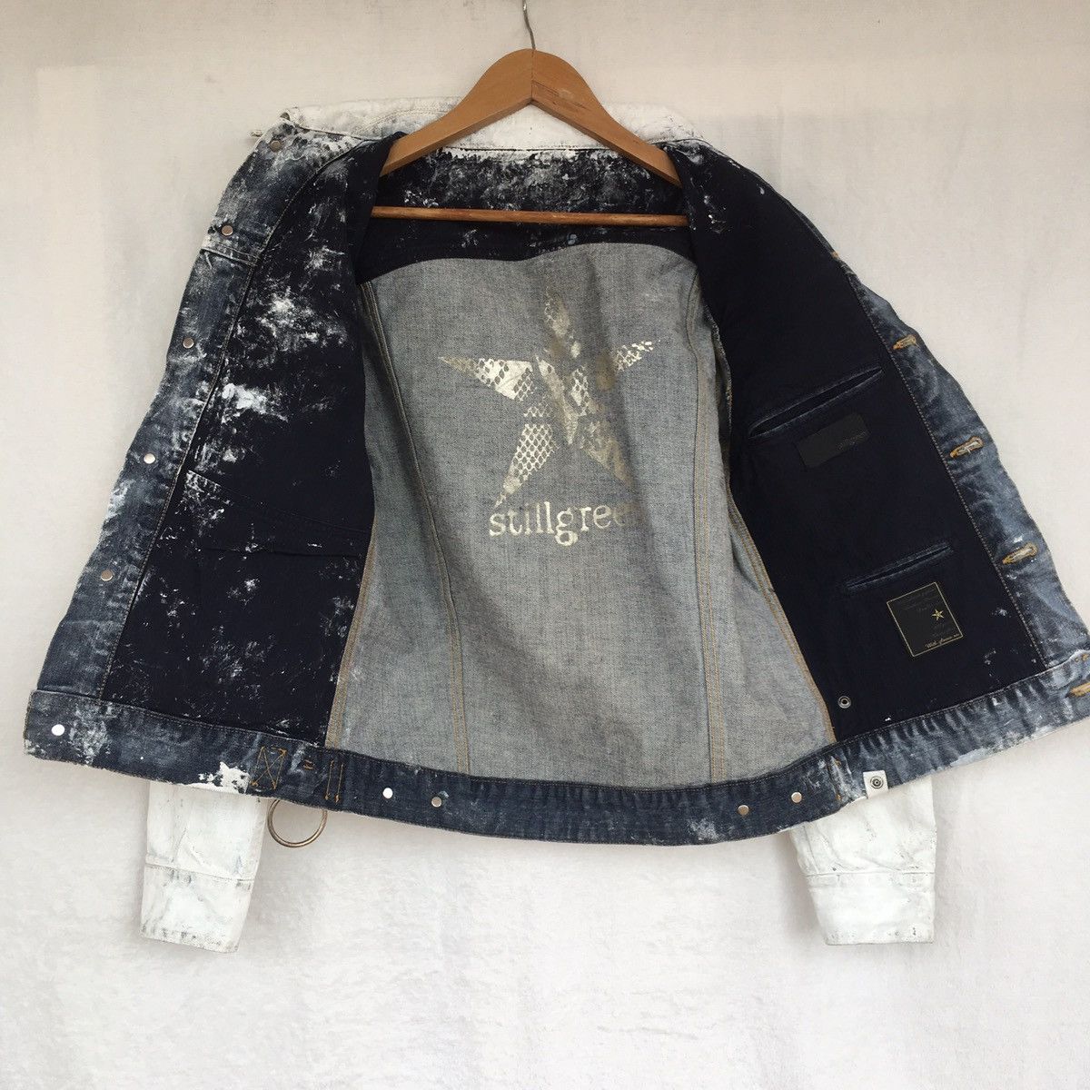 Japanese Brand stillgreen white painted jacket Size US M / EU 48-50 / 2 - 7 Thumbnail
