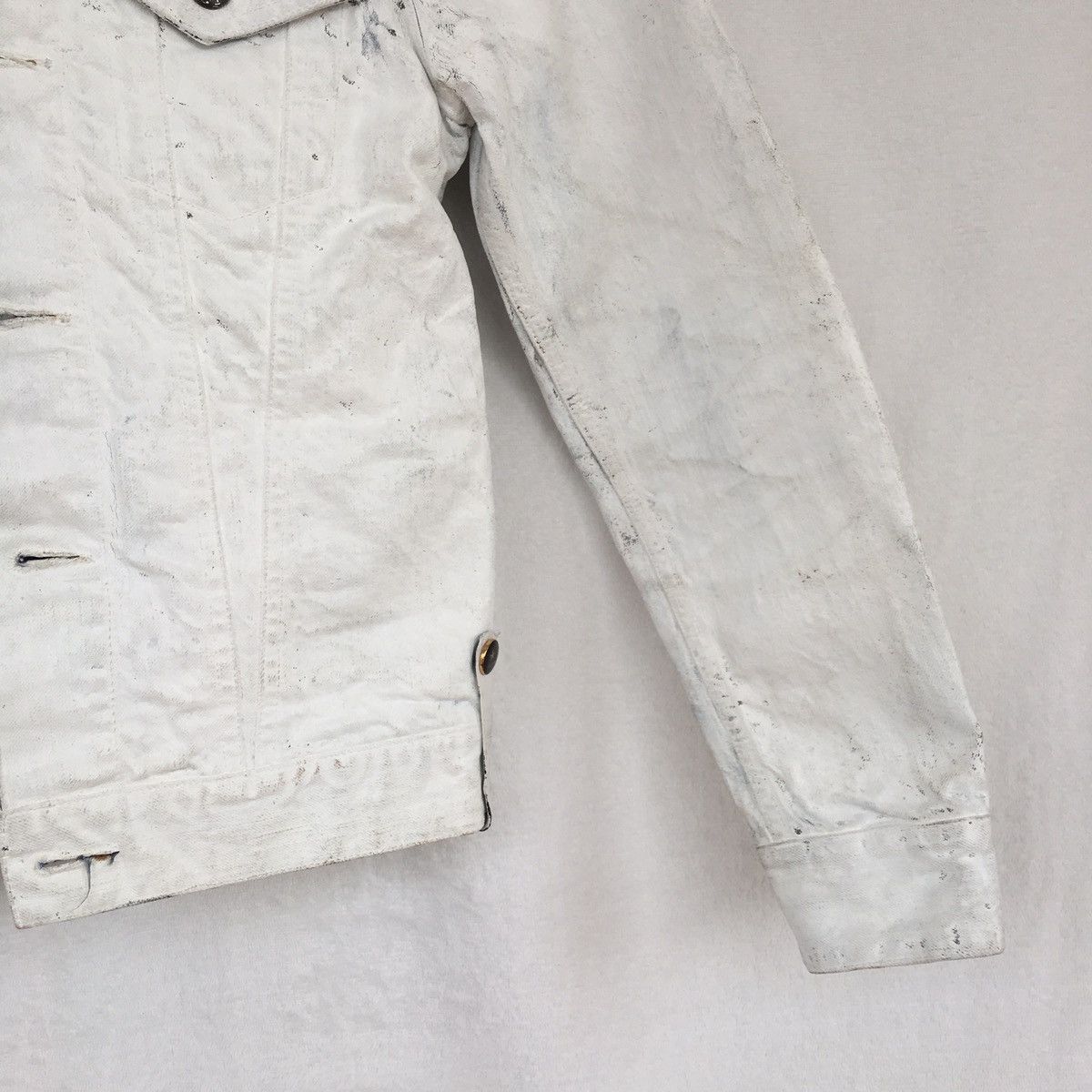 Japanese Brand stillgreen white painted jacket Size US M / EU 48-50 / 2 - 3 Thumbnail