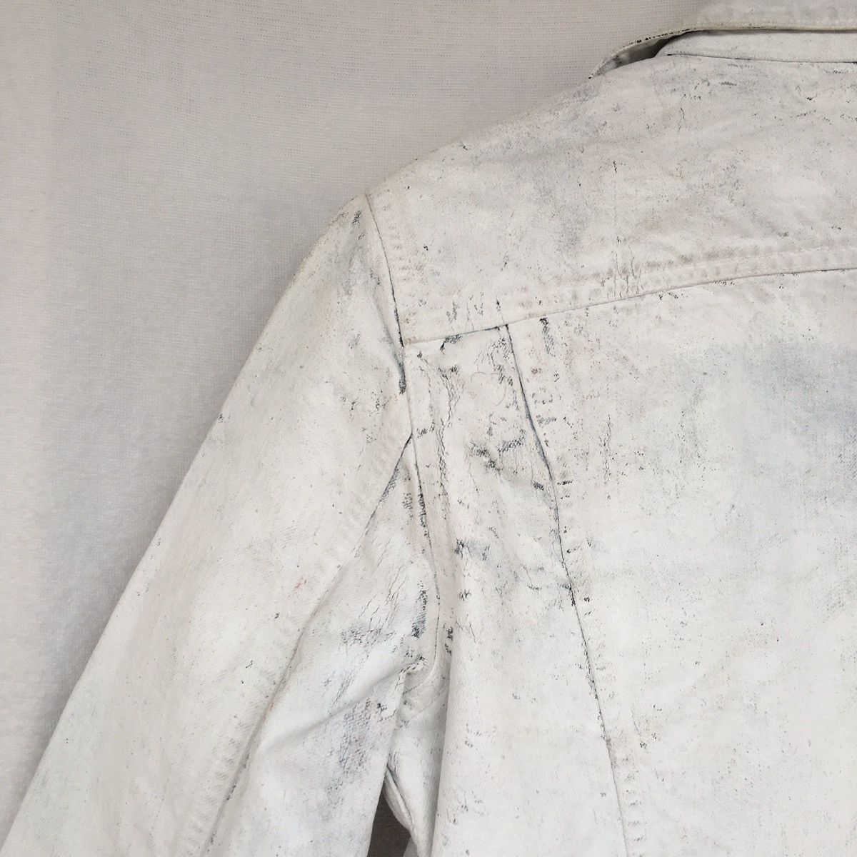 Japanese Brand stillgreen white painted jacket Size US M / EU 48-50 / 2 - 17 Thumbnail