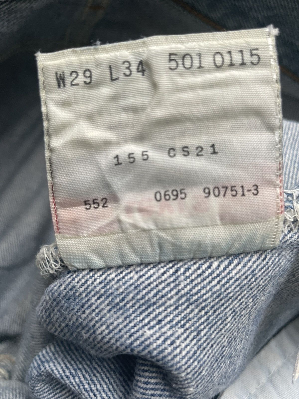 Levi's Vintage Levi’s 501 e 1995 Usa Stone Aging Wash Size US 28 / EU 44 - 12 Thumbnail